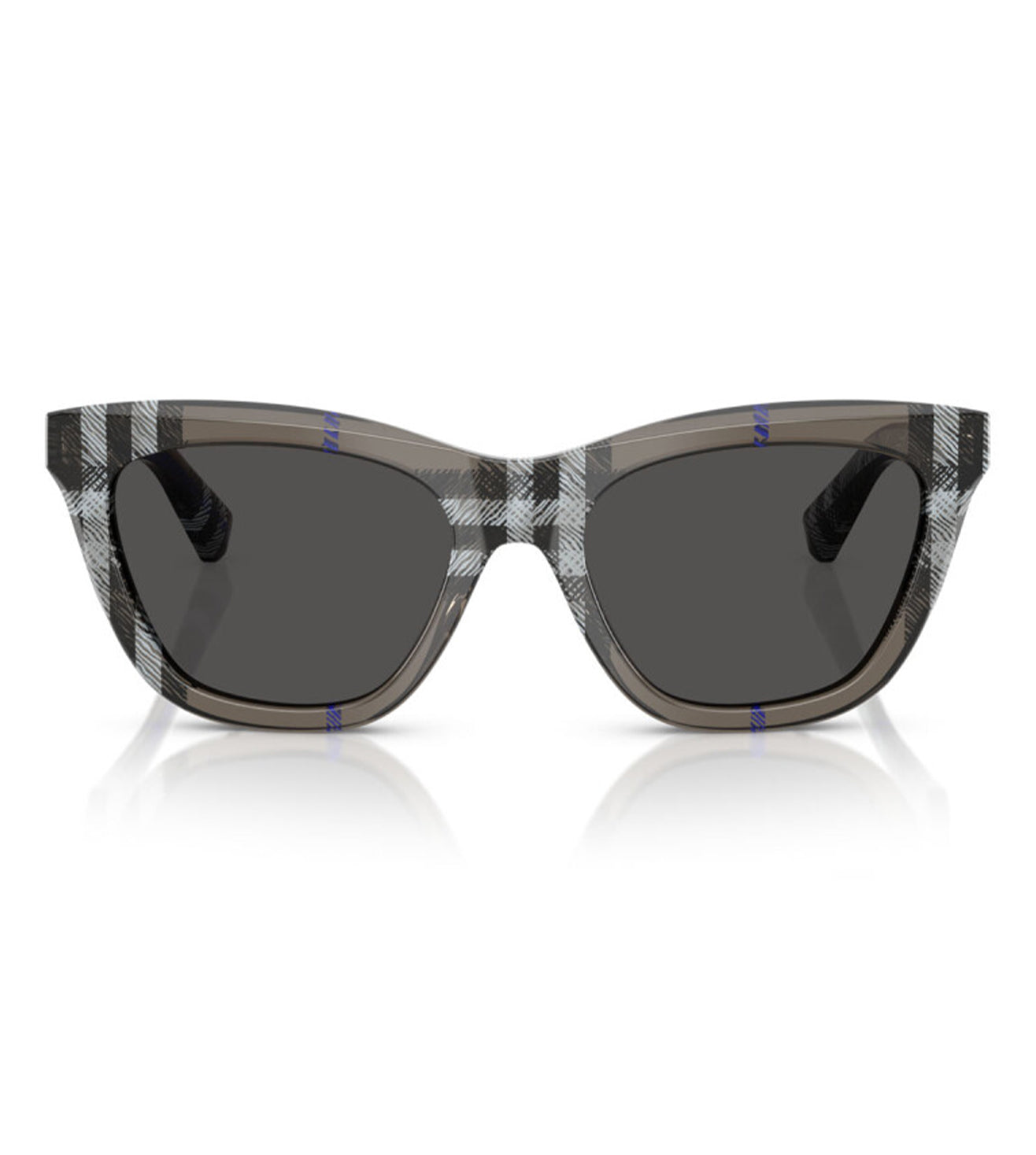 Burberry Women's Dark Grey Cat-Eye Sunglasses