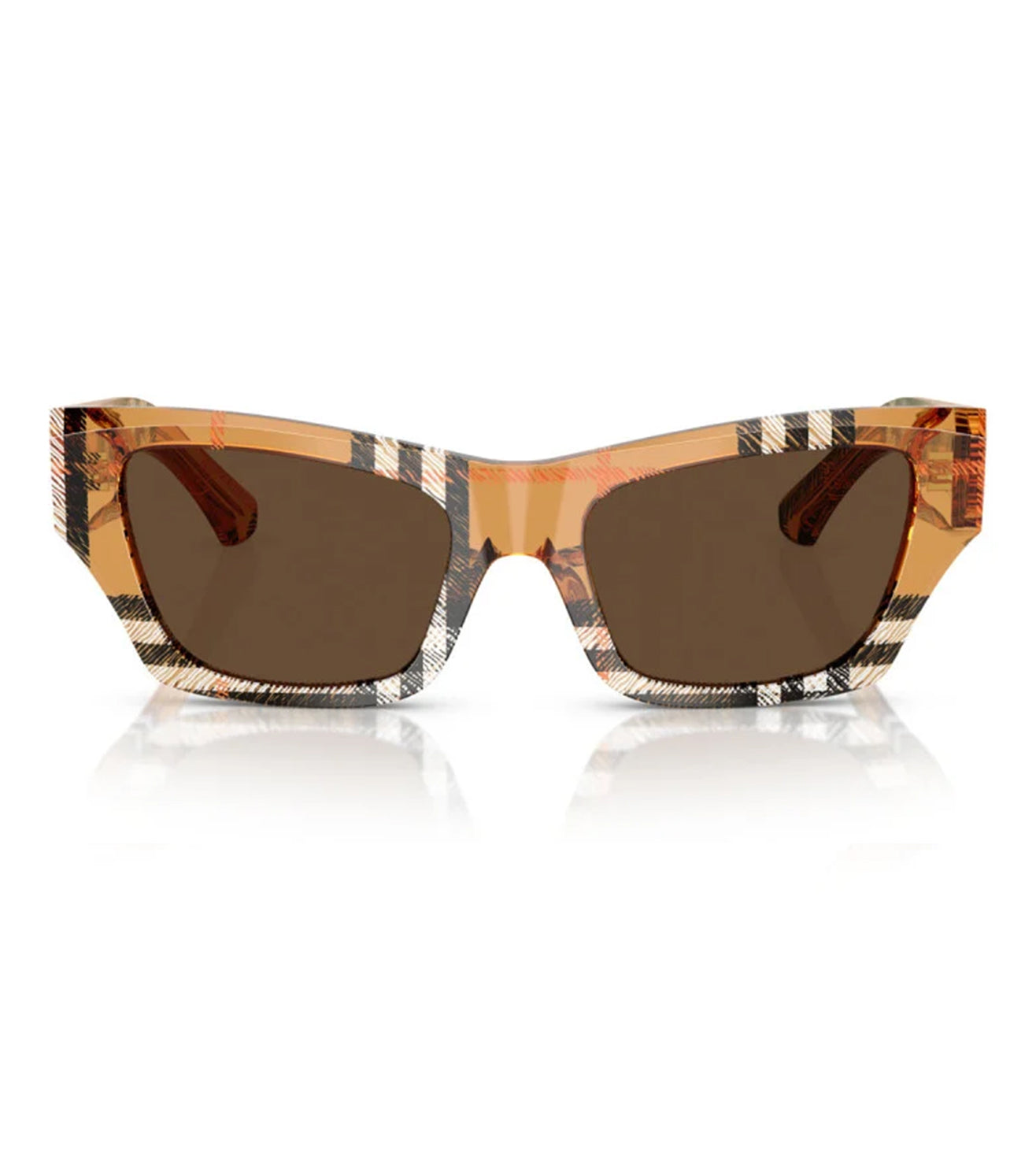 Burberry Brown Cat Eye Sunglasses Burberry BE4476 Cat Eye Sunglasses | Fashion Eyewear main image 2