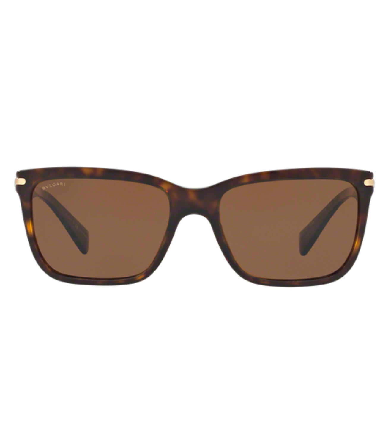 Bvlgari Men Havana Square Sunglasses