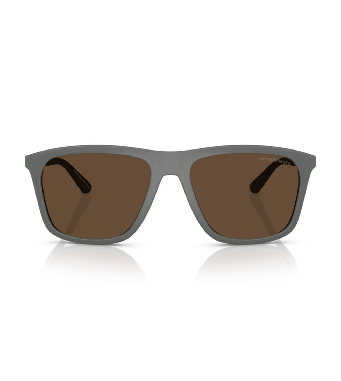 Emporio Armani Men's Dark Brown Square Sunglasses