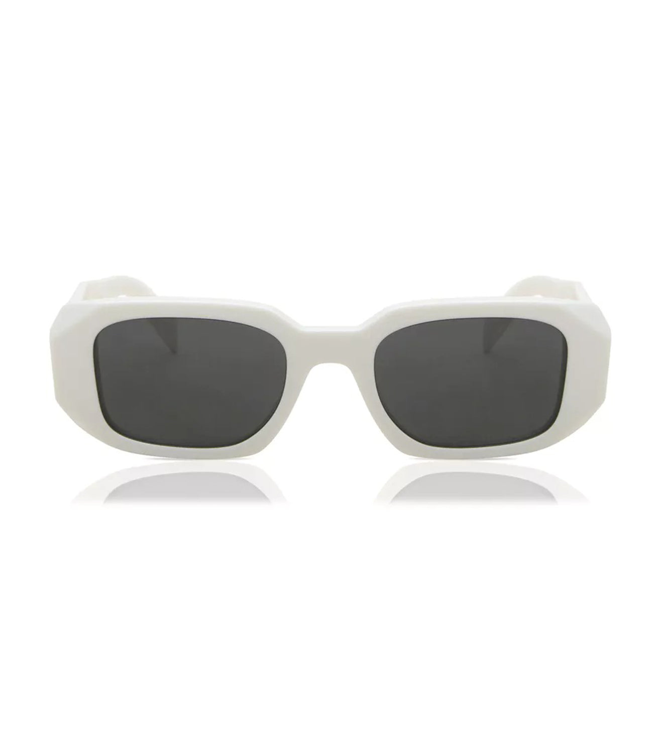 Prada Women’s Sunglasses | White Frame | Grey Lenses | Like New Prada PR A51S 1BC90A Sunglasses Silver for Woman - LookerOnline main image 3