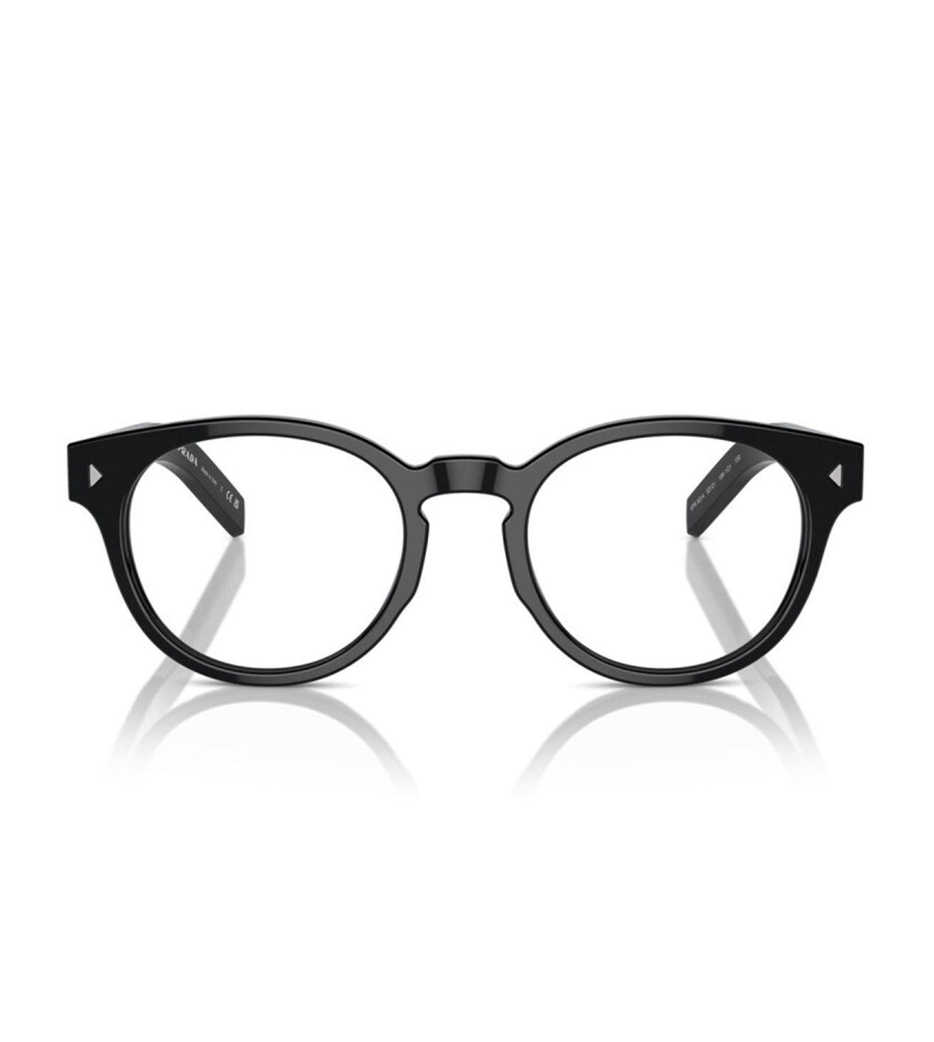 Prada Men's Black Round Optical Frame - Main Image