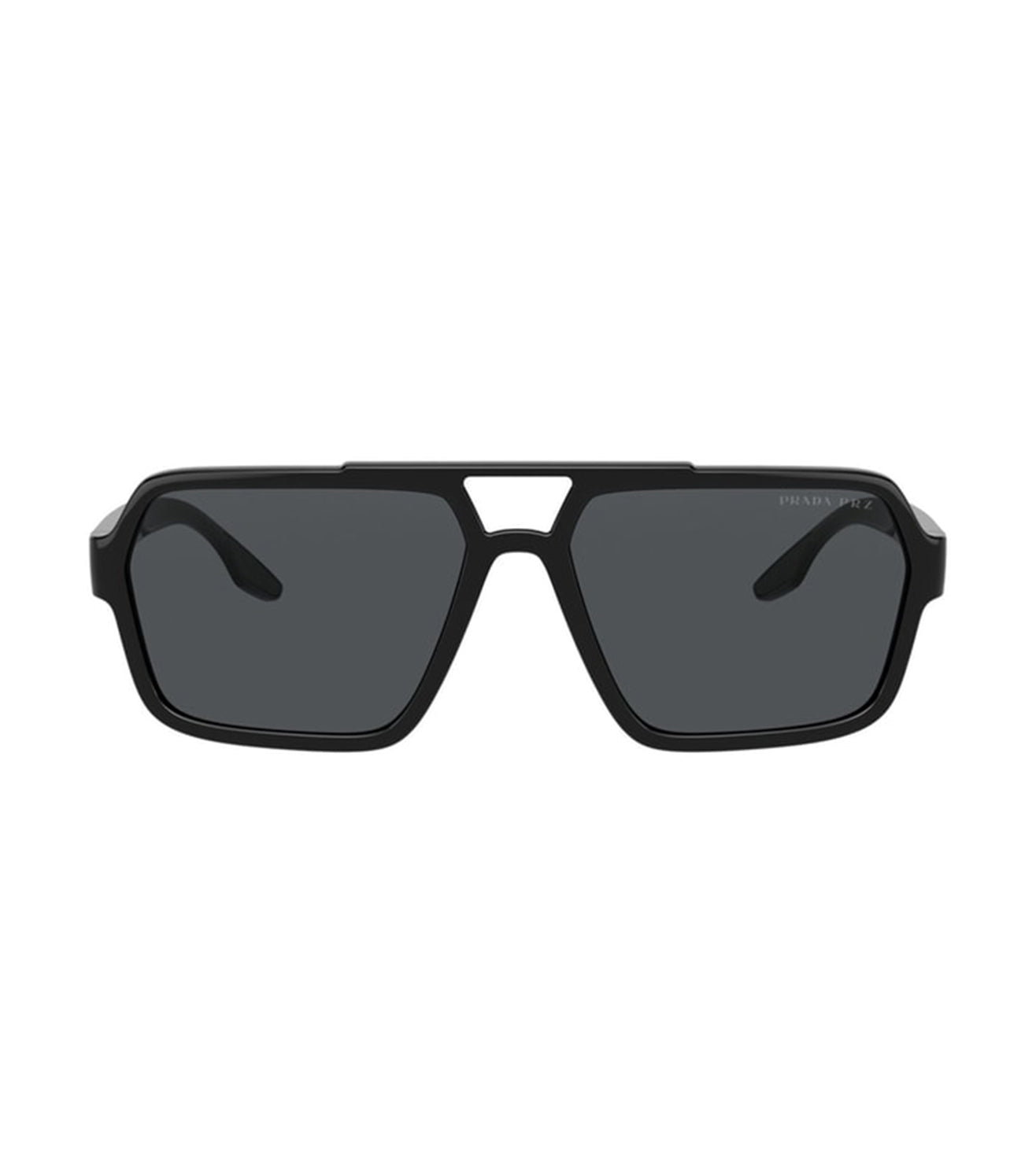 Prada Men's Grey Aviator Sunglasses