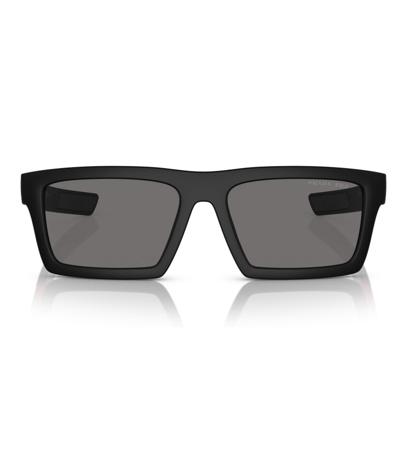 Prada Dark Gray Sunglasses Prada SPR C05 Rectangle Sunglasses | Fashion Eyewear US main image 2