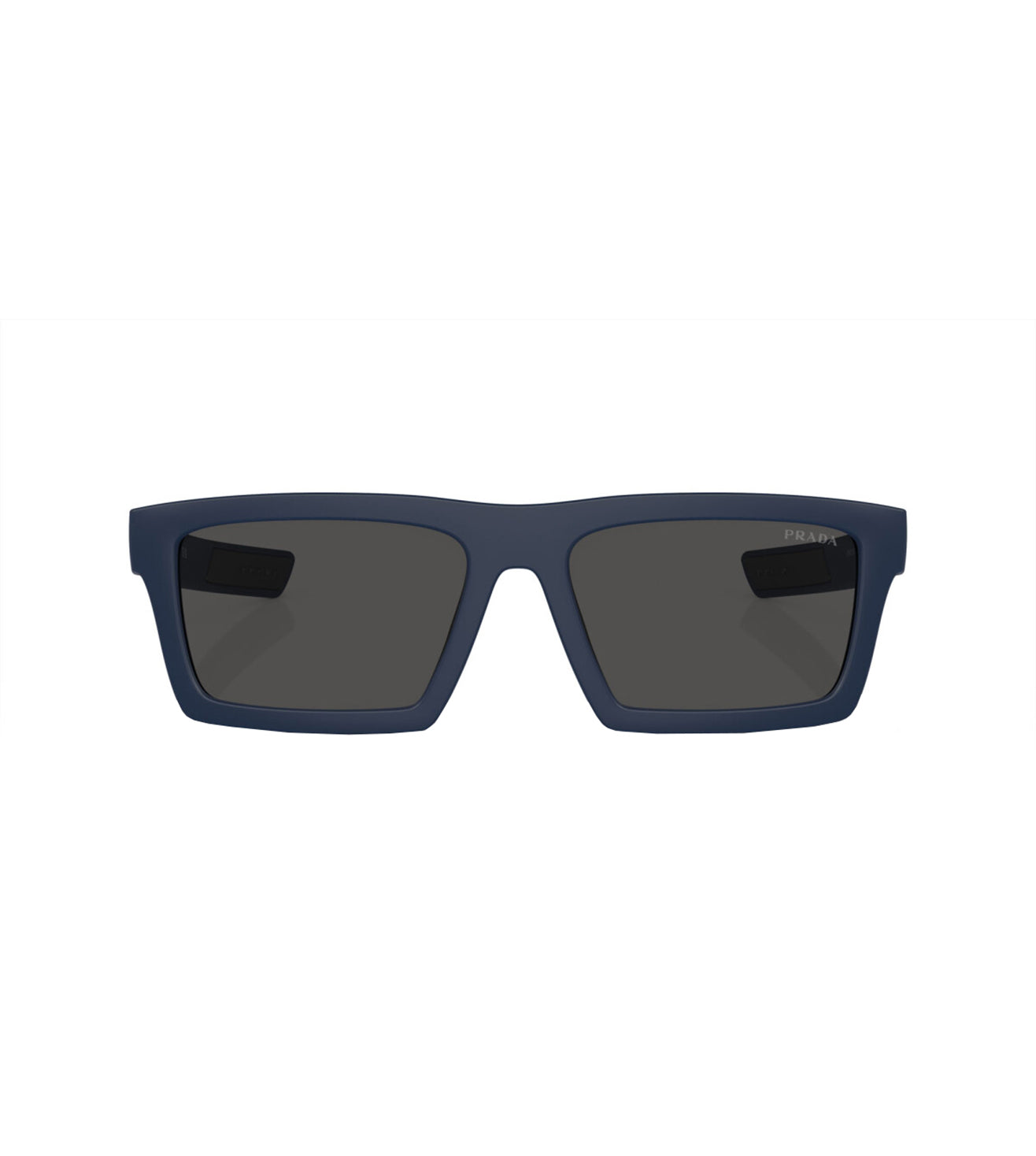 Prada Men's Dark Grey Rectangular Sunglasses