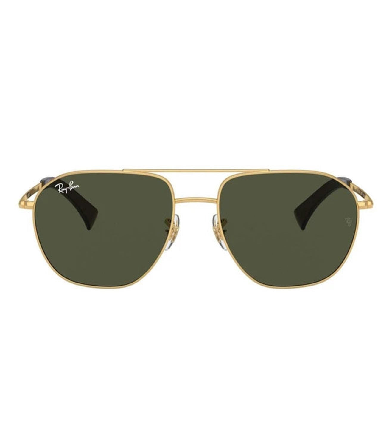 Ray Ban Unisex Green Aviator Sunglasses - Main Image