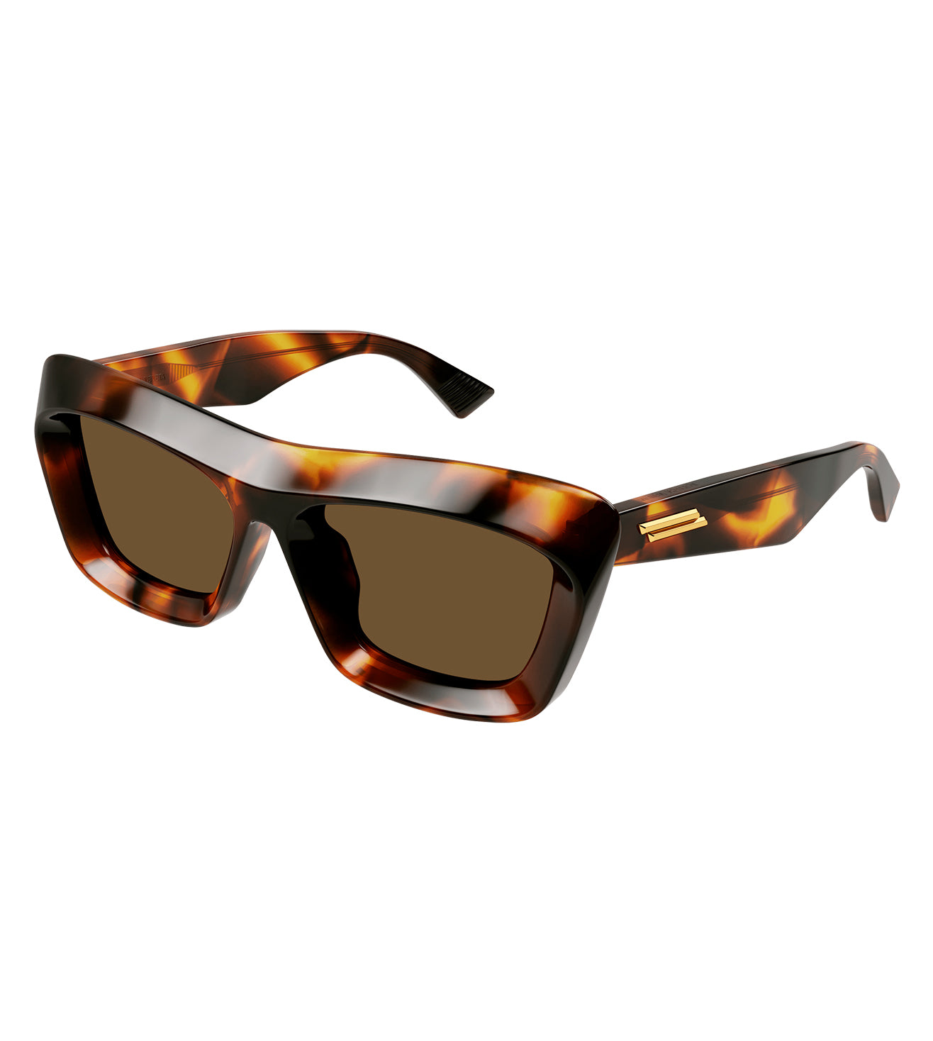 Bottega Veneta Brown Tortoiseshell rectangular Women\'s Sunglasses Bottega Veneta New Classic Women main image 4