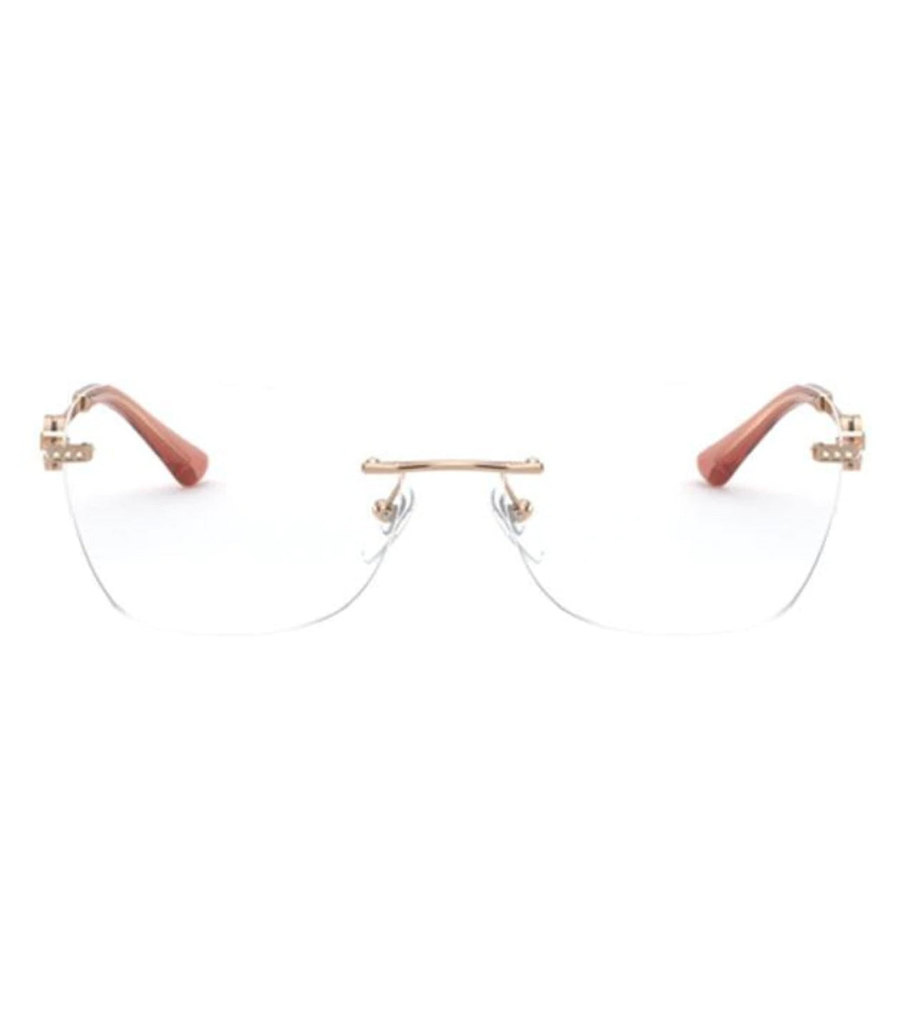 Bvlgari rimless shop glasses for womens