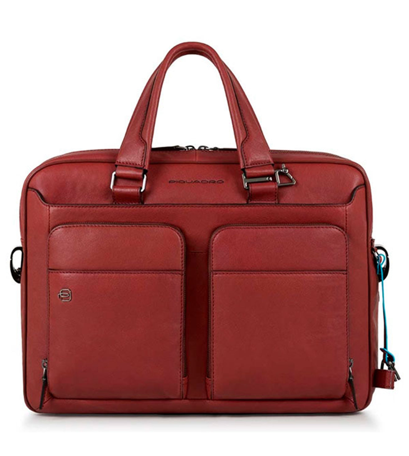 Piquadro Black Square Men s Red Laptop Briefcase