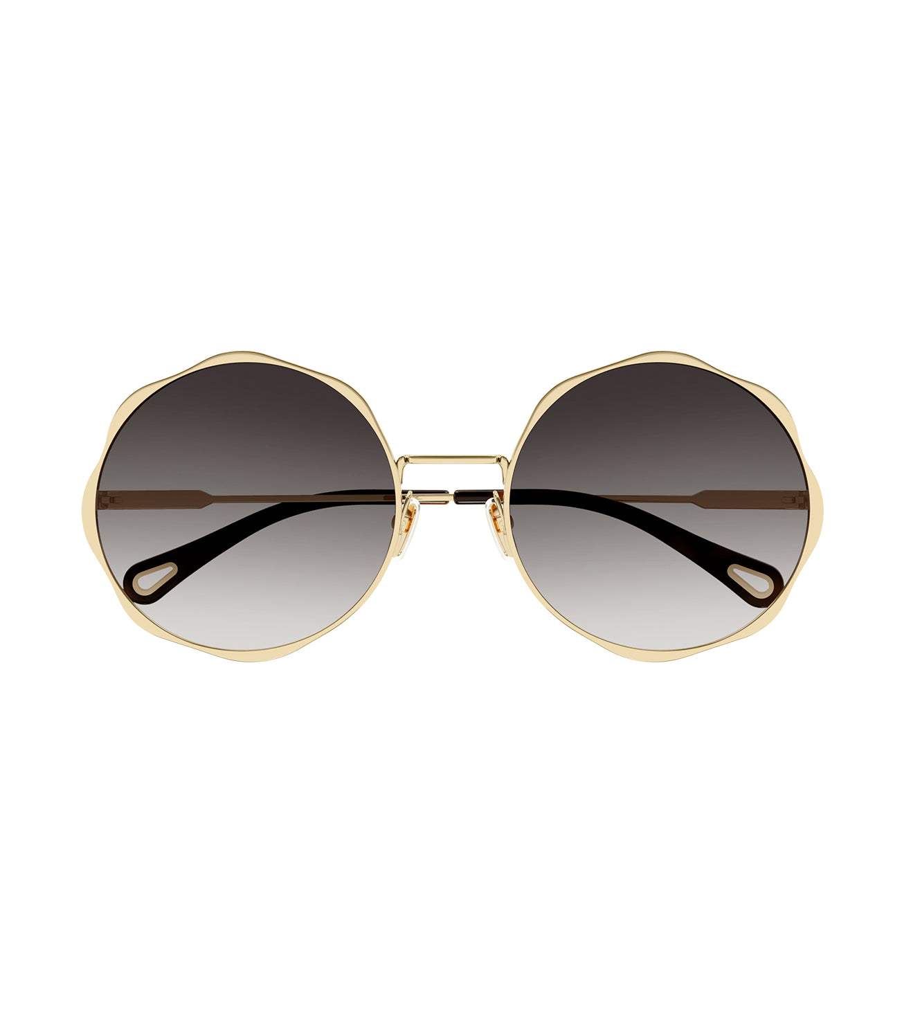 Chloé Black and Gold Round Sunglasses Chloé® CH0060SK Round Sunglasses - EuroOptica main image 3