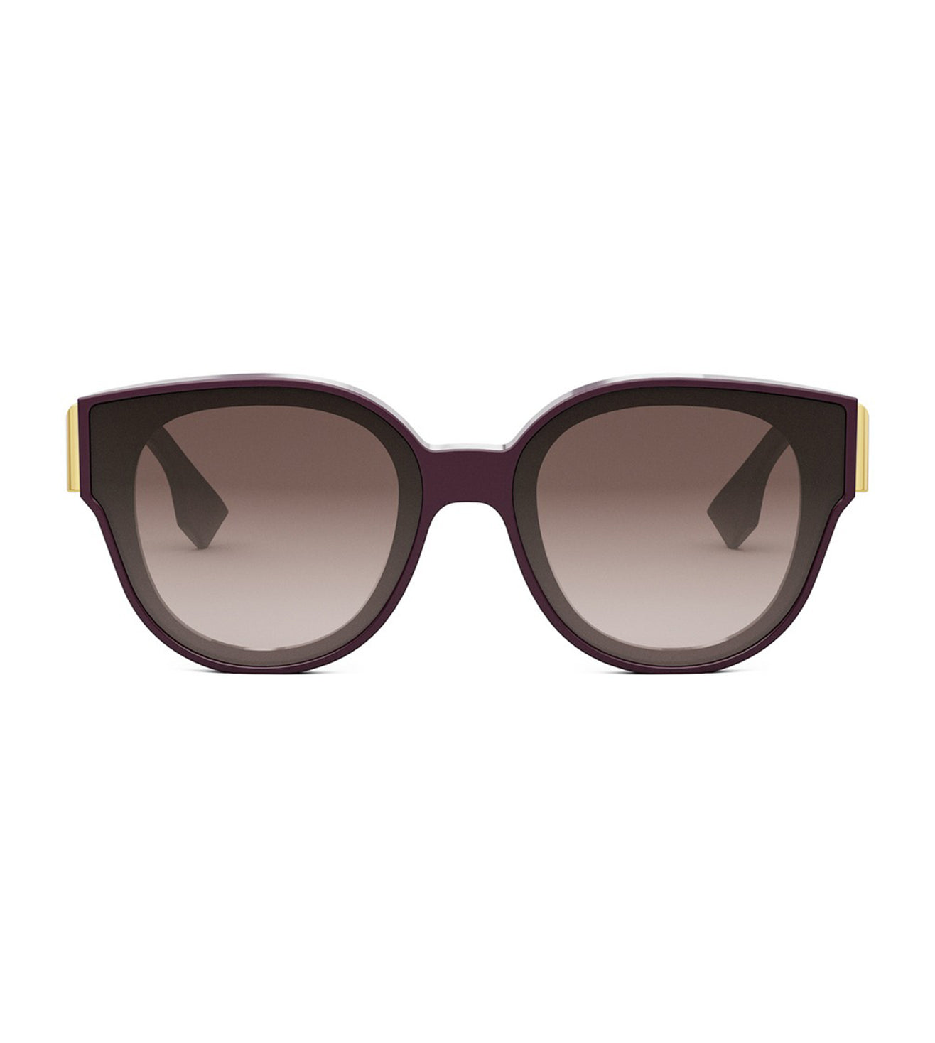 Fendi Women's Brown Gradient Round Sunglasses - Main Image