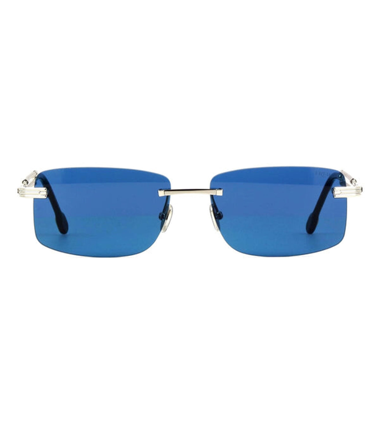 Blue rectangle cheap sunglasses