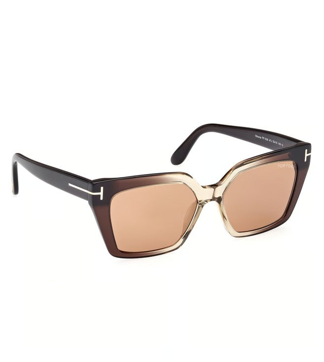 Tom Ford Women\'s  Cat-Eye Sunglasses - Brown Lenses Tom Ford Cat Eye Sunglasses Brown Plastic Frame Gray  main image 3