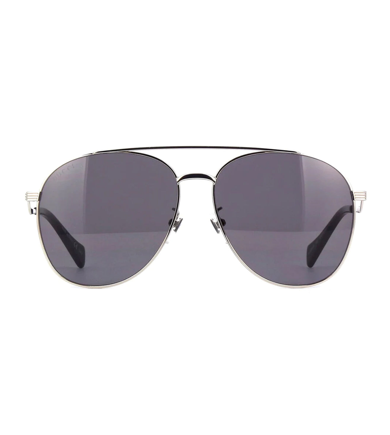 Gucci women's clearance black aviator sunglasses