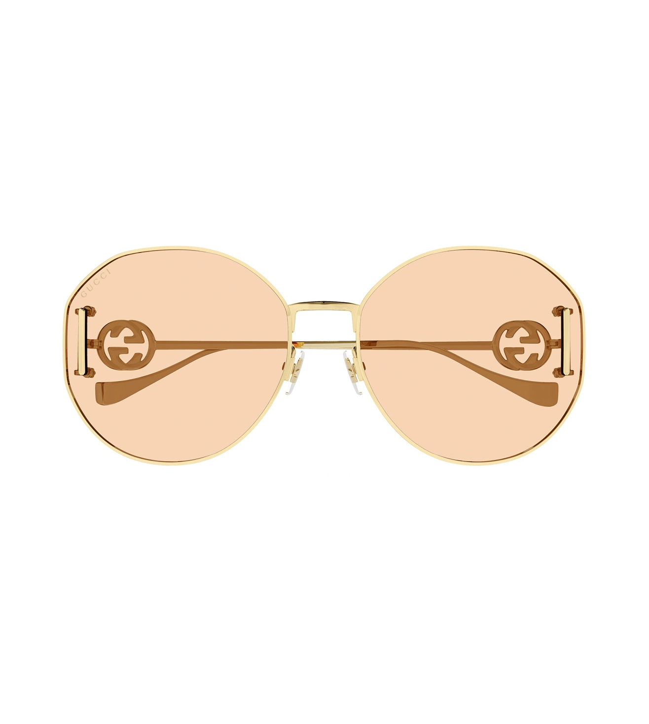 Gucci pink 2024 round sunglasses