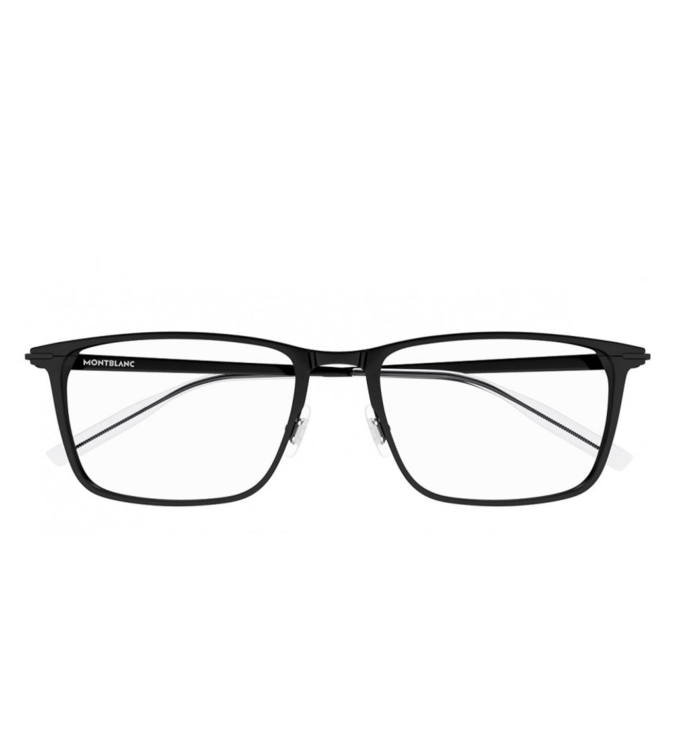 Montblanc Mens Black Rectangular Optical Frame 3436