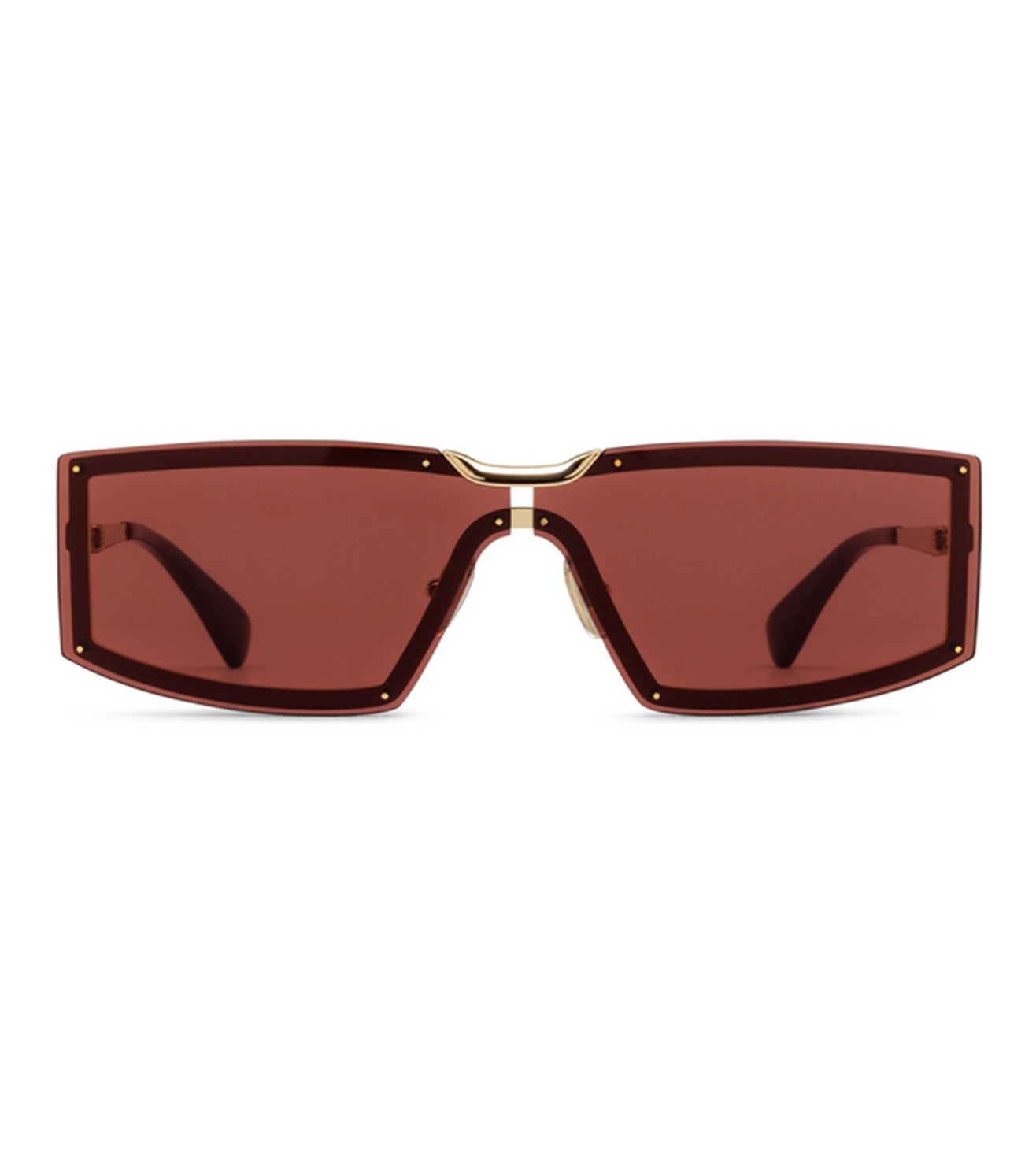Maxmara Women's Burgundy Rectangular Sunglasses