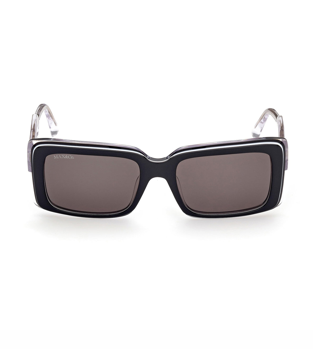 MaxMara Black Square Frame Sunglasses with Dark Lenses MM0137 SPARK-7 Sunglasses - Max Mara Authorized Retailer  main image 2