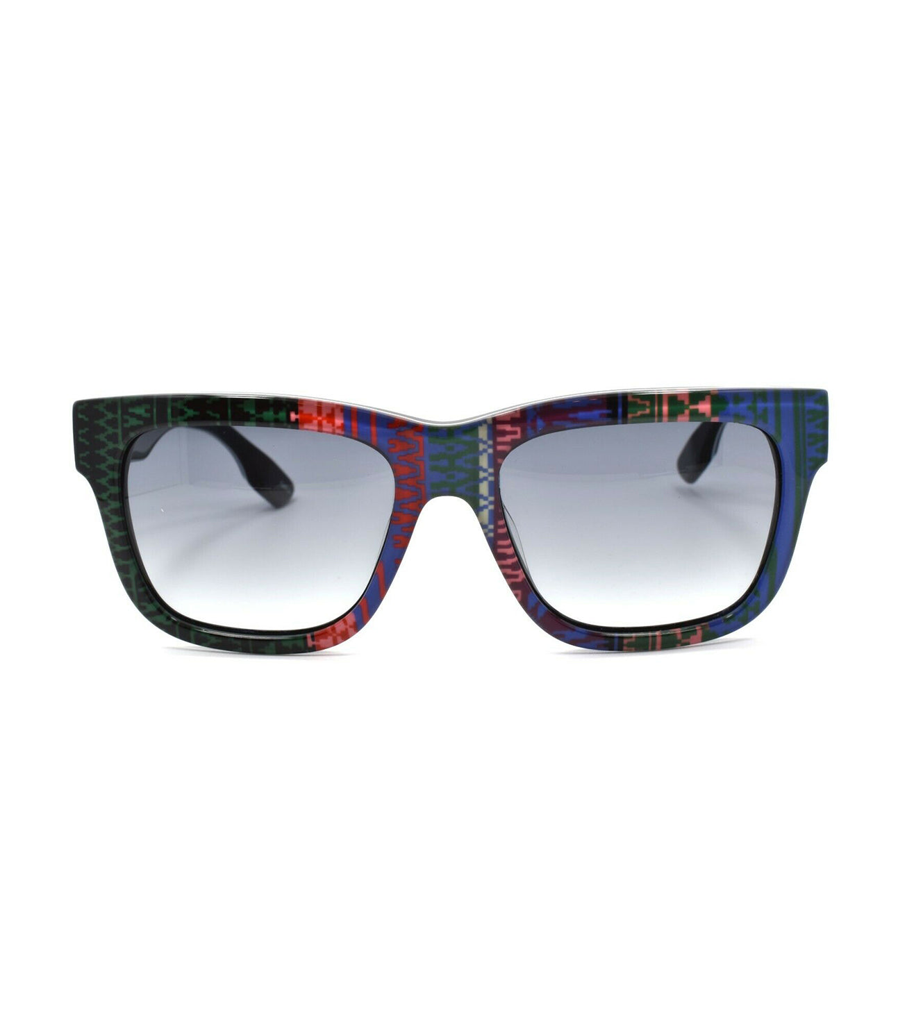 Alexander McQueen Blue Tortoiseshell Sunglasses NEW! Two-tone Sunglasses in Black/Blue | McQueen US main image 2