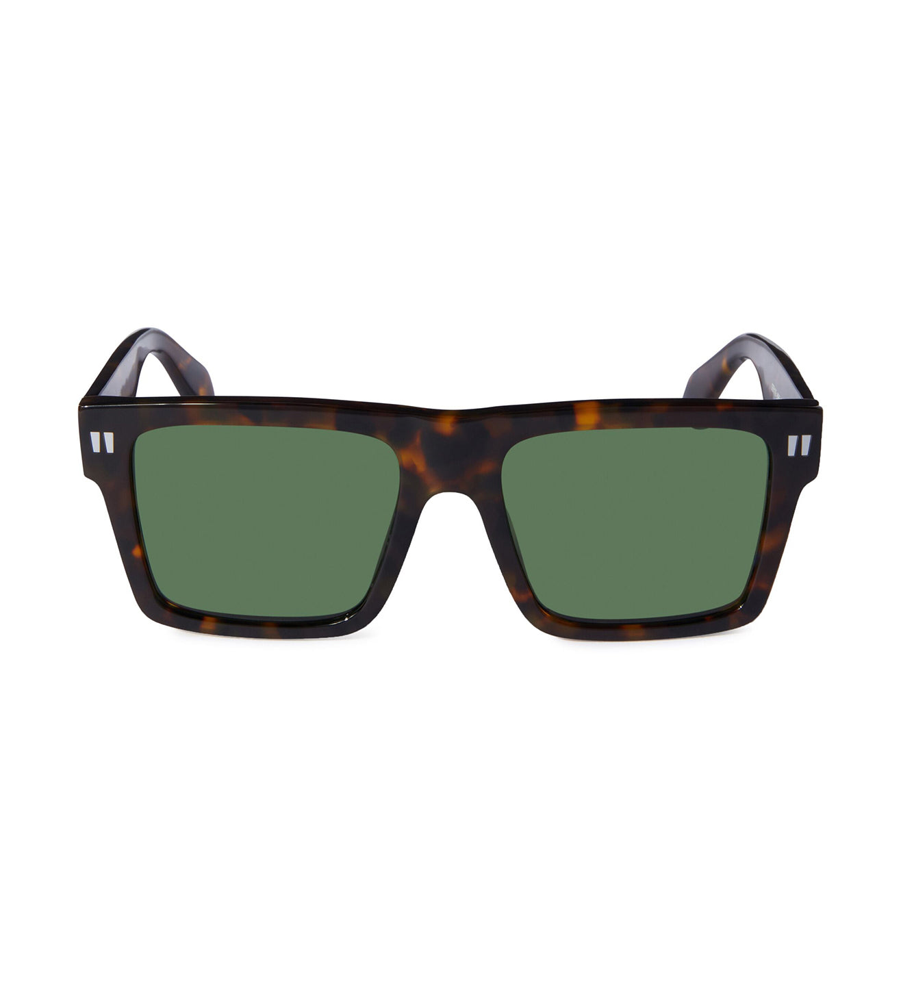 Tortoiseshell Square Sunglasses with Green Lenses Akila | Trivia | Olive Havana Acetate & Green Lens  main image 2