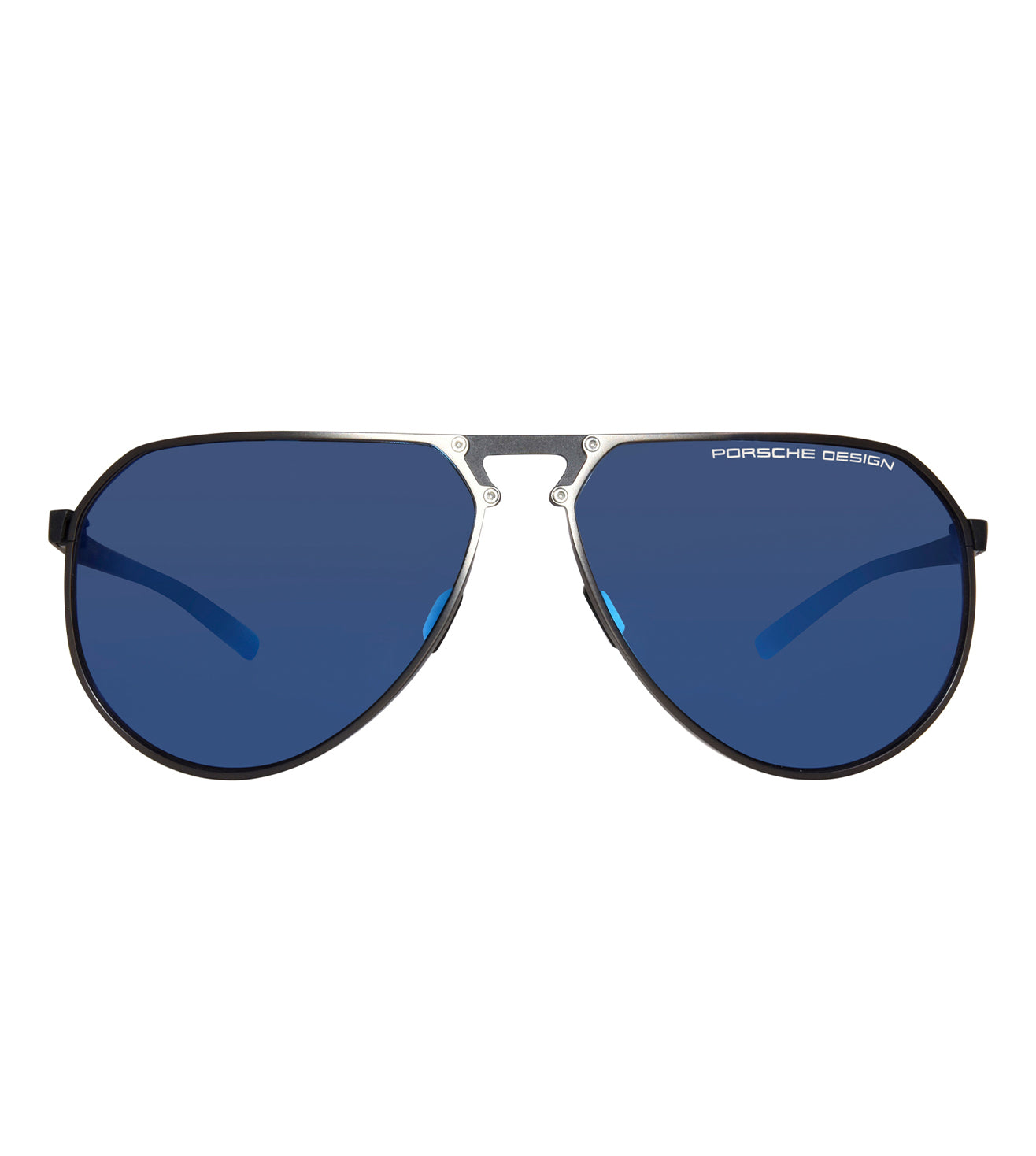 Porsche Design Men's Dark blue mirror Aviator Sunglasses