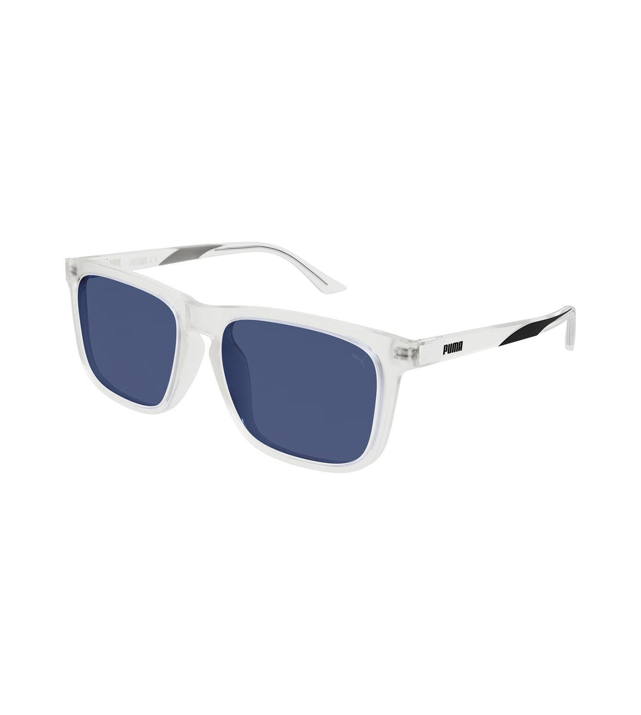 Puma Men's Blue Wrap Around Sunglasses