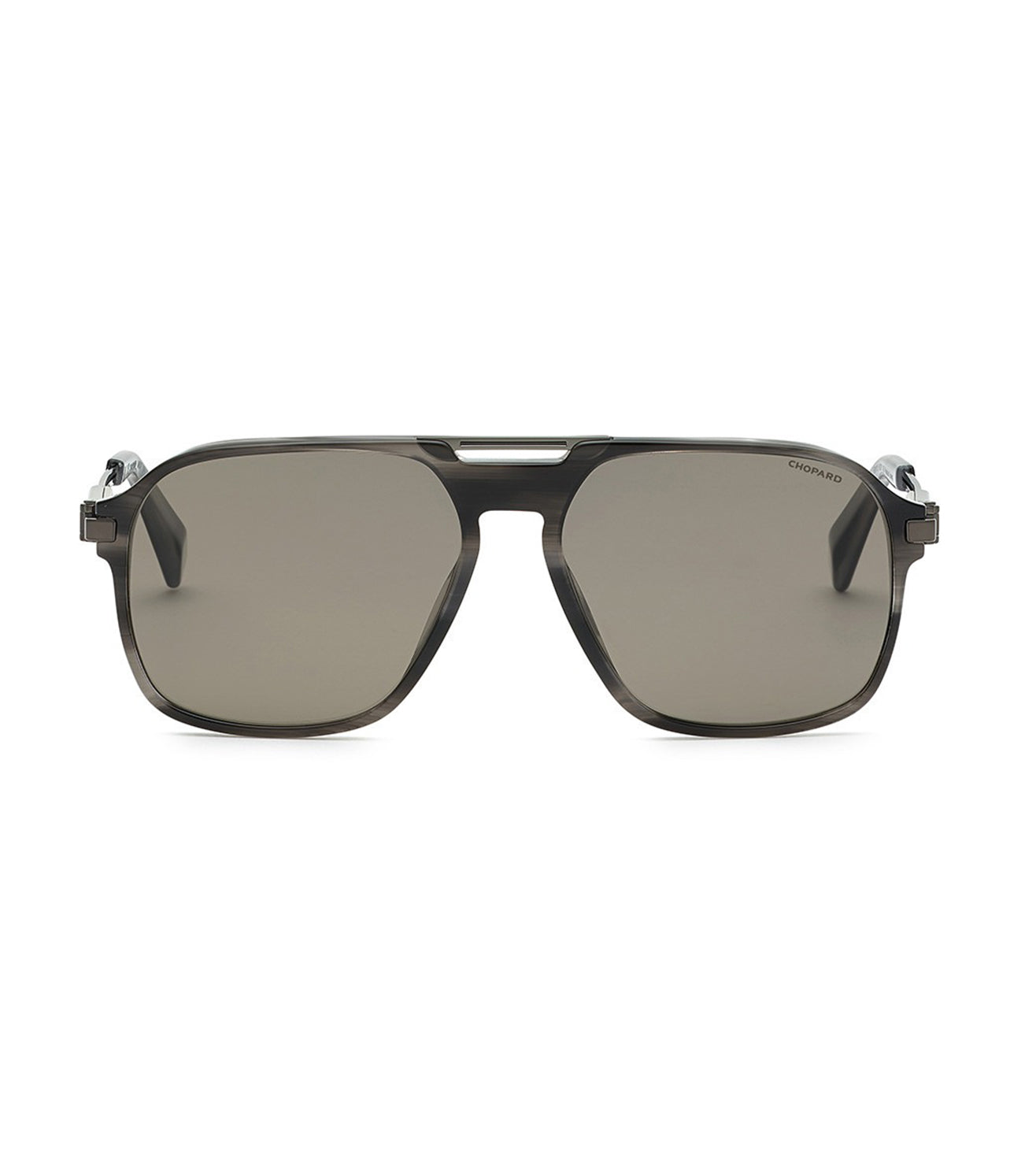 Chopard Aviator Style  Gray Polarized Lens. Chopard SCHL23 Aviator Sunglasses | Fashion Eyewear main image 4