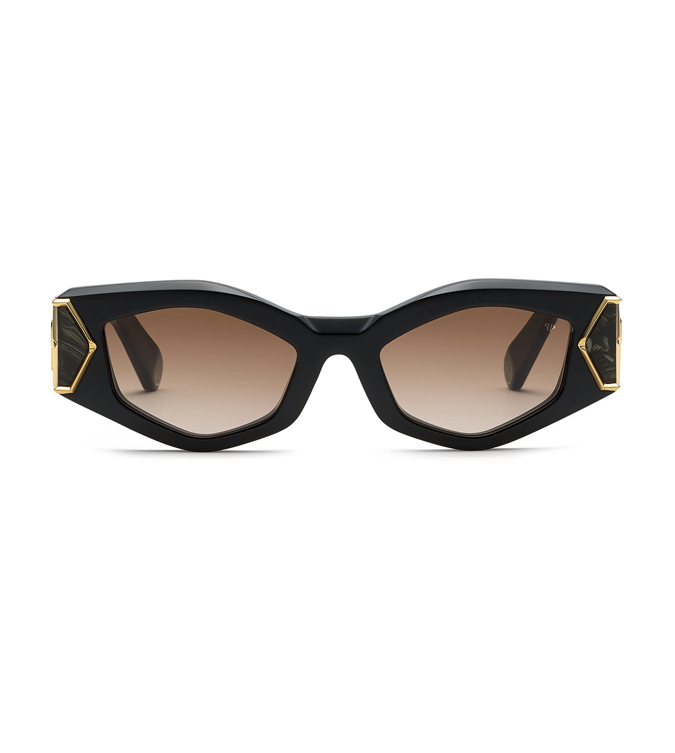 NWT | Philipp Plein | Red Cat-Eye Sunglasses | SPP097S - Gold Detail Philipp Plein Demo Cat Eye Ladies Eyeglasses VPP037S 0722 at  main image 2