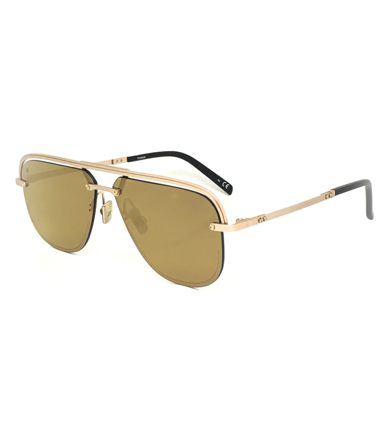 Brown mirrored store aviator sunglasses