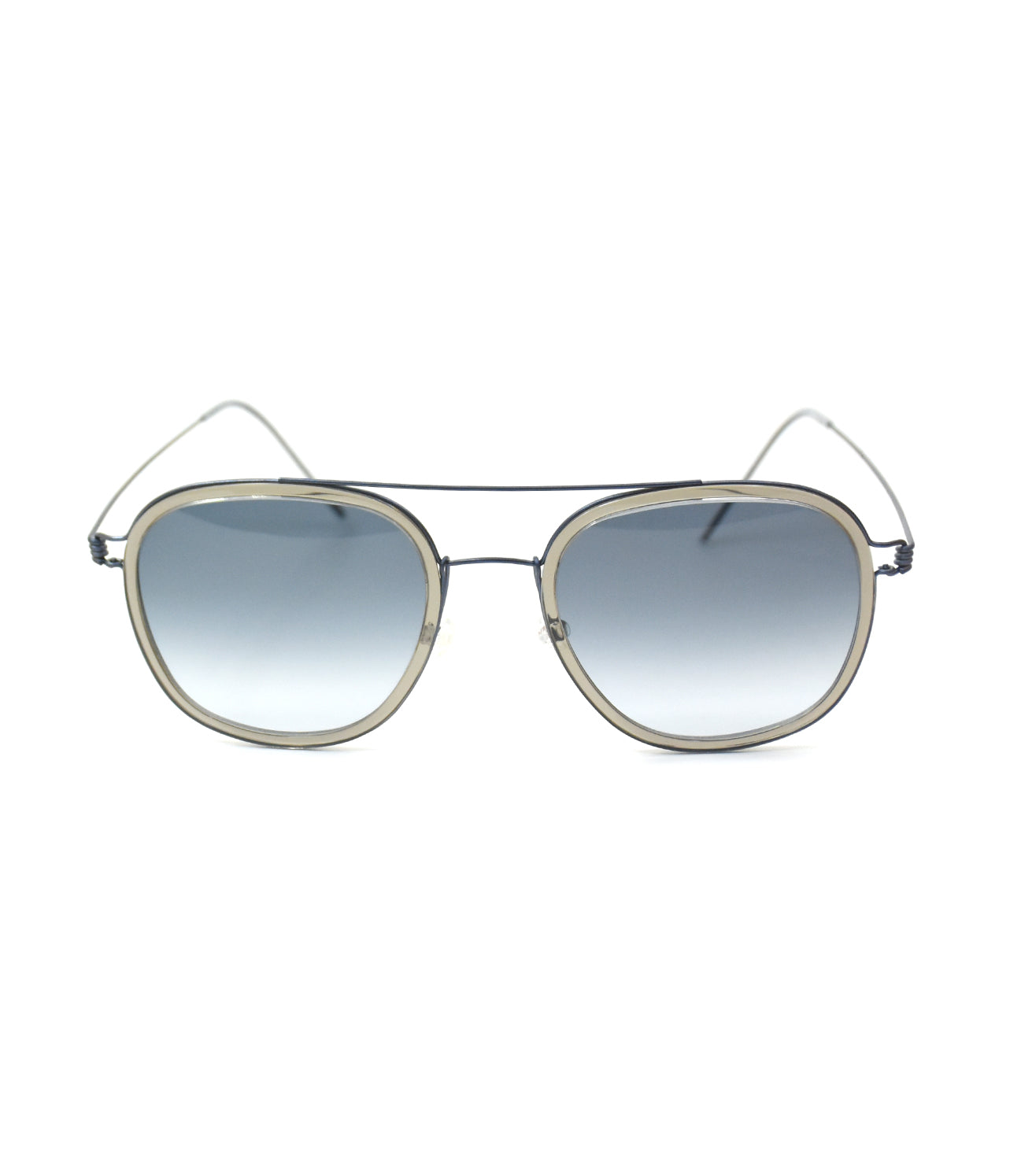 Lindberg Unisex Blue Aviator Sunglasses