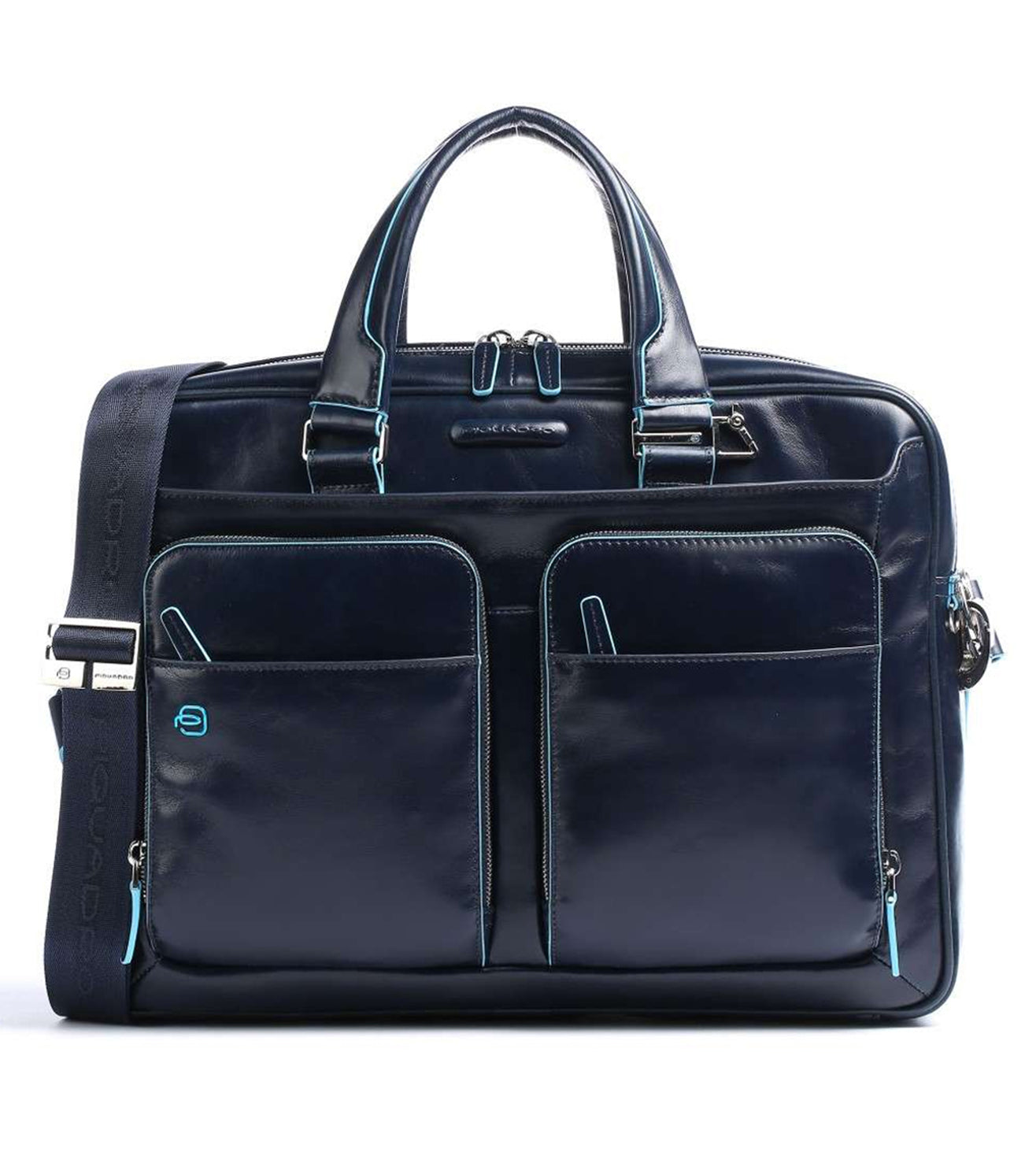 Piquadro Duffle Bag With Laptop Compartment Piquadro Blue Square