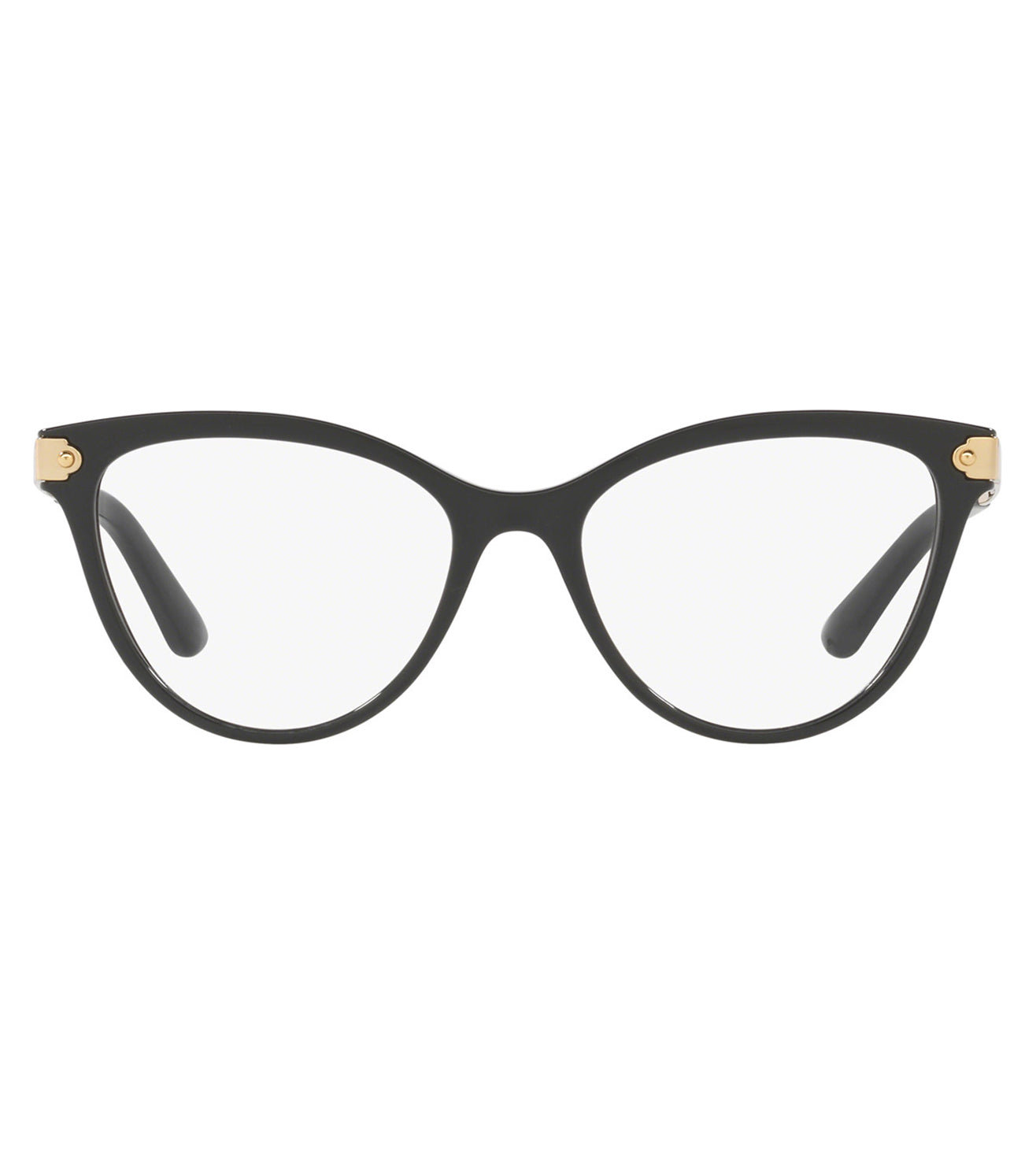 Dolce & Gabbana Black Cat-Eye Glasses with Gold Accents Dolce&Gabbana DG4417 3246/8G Sunglasses - US main image 4