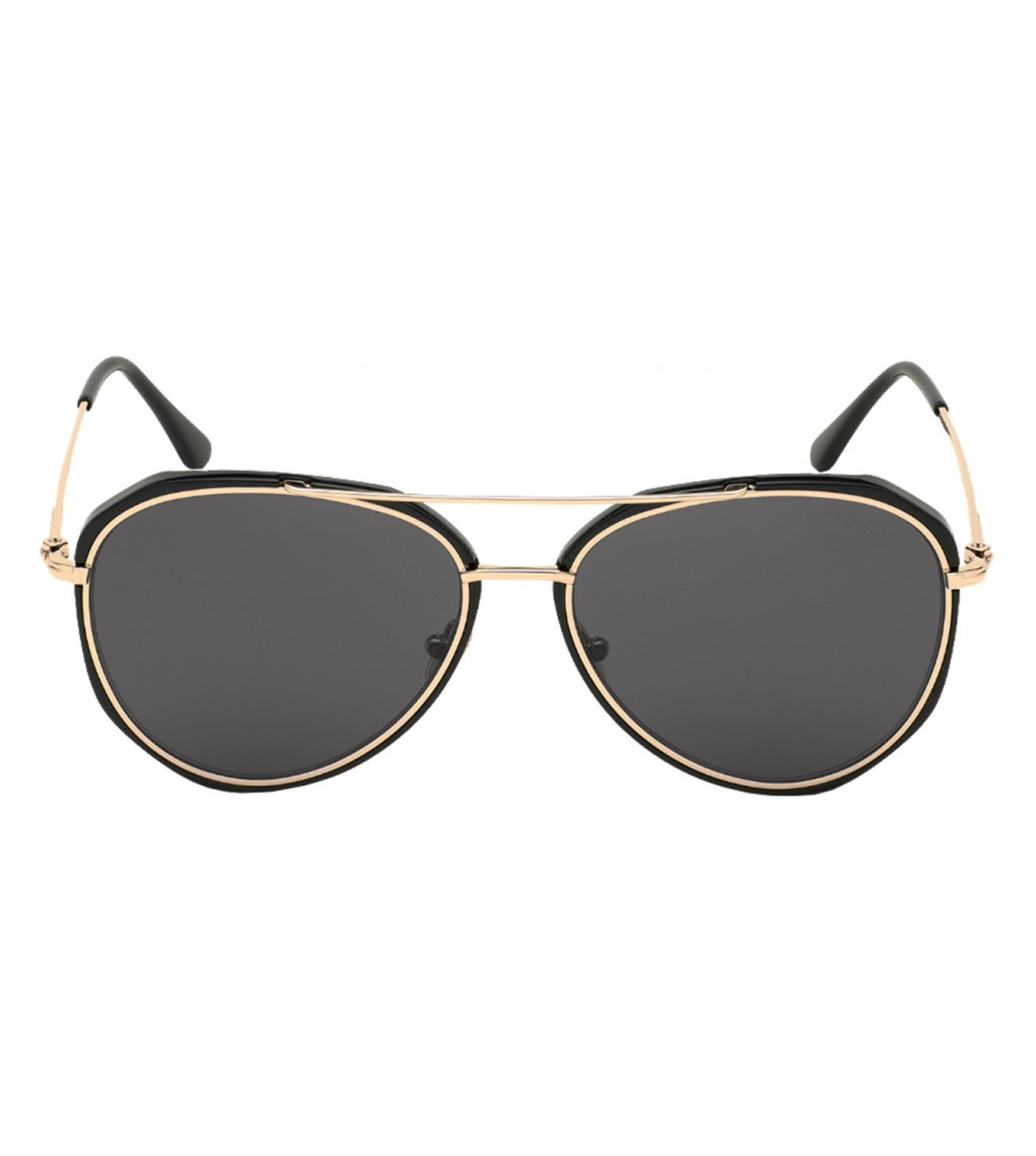 Tom Ford Black and Gold Sunglasses Amazon.com: Tom Ford - Hudson-02 (Shiny Black/Gold  main image 4