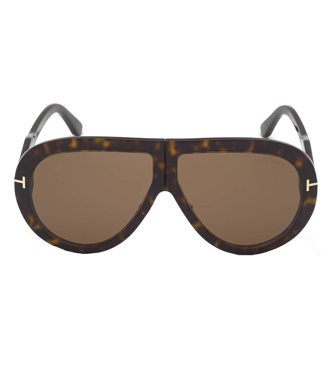 Tom Ford Unisex Brown Aviator Sunglasses
