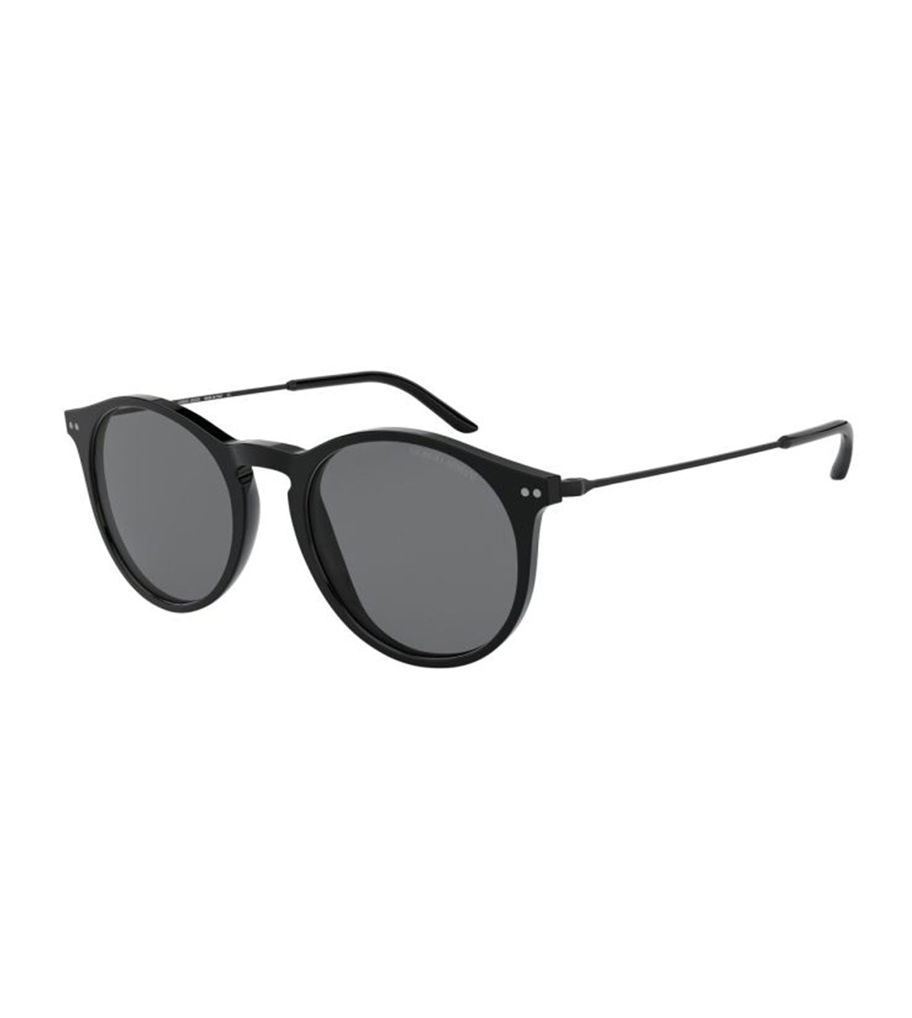 Giorgio Armani Men's Grey Round Sunglasses