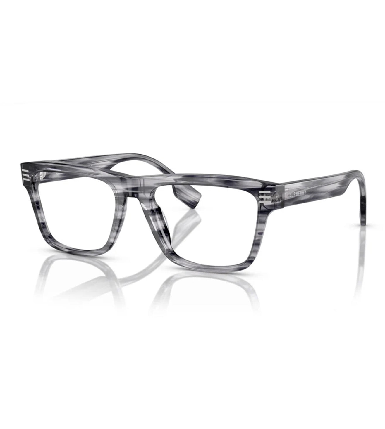 Burberry Men's Grey Square Optical Frame