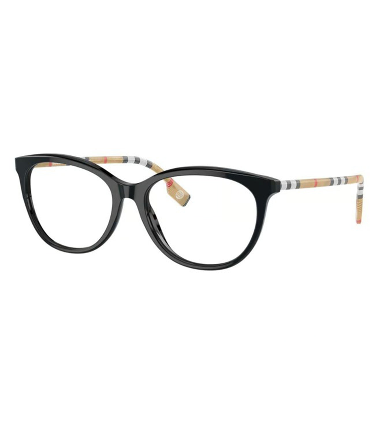 Burberry Women's Black Oval Optical Frame