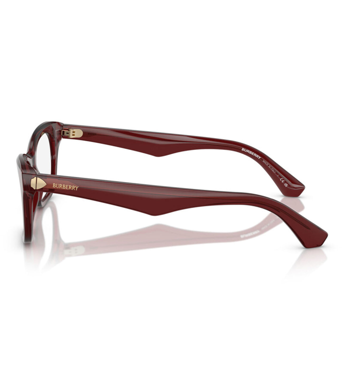 Burberry Women's Bordeaux Rectangular Optical Frame