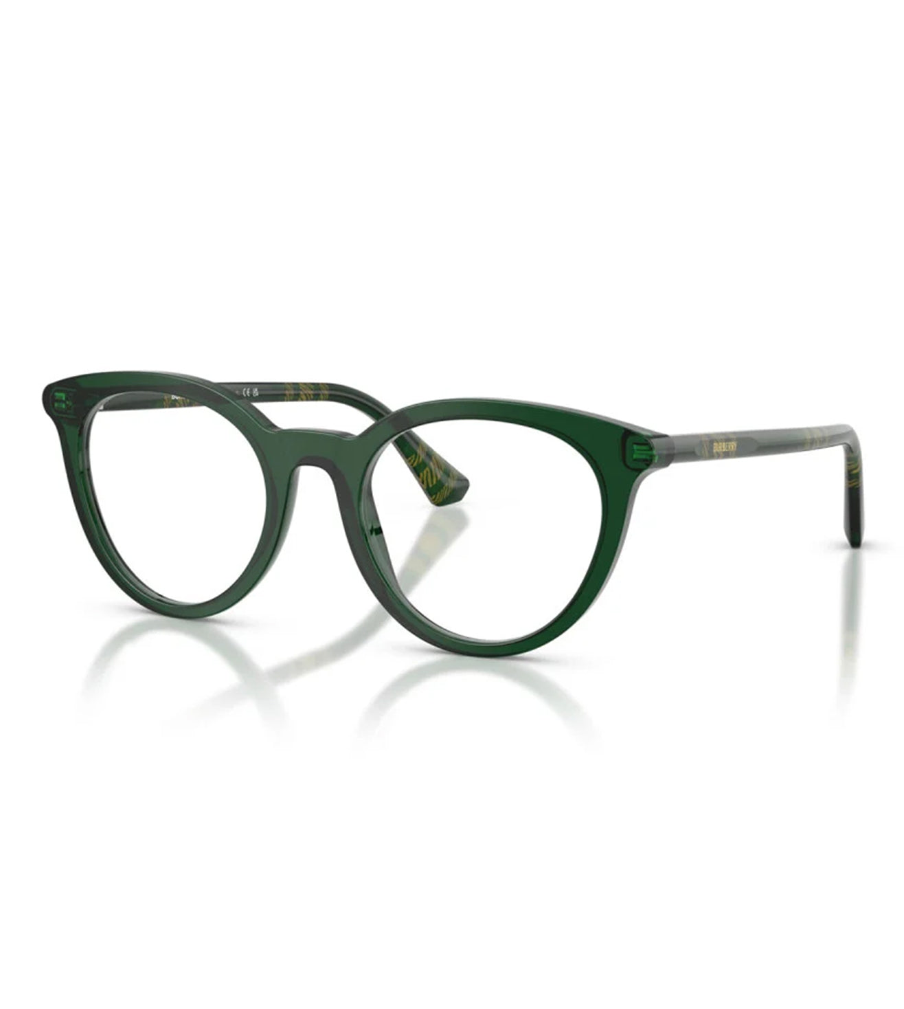 Burberry Women's Green Round Optical Frame