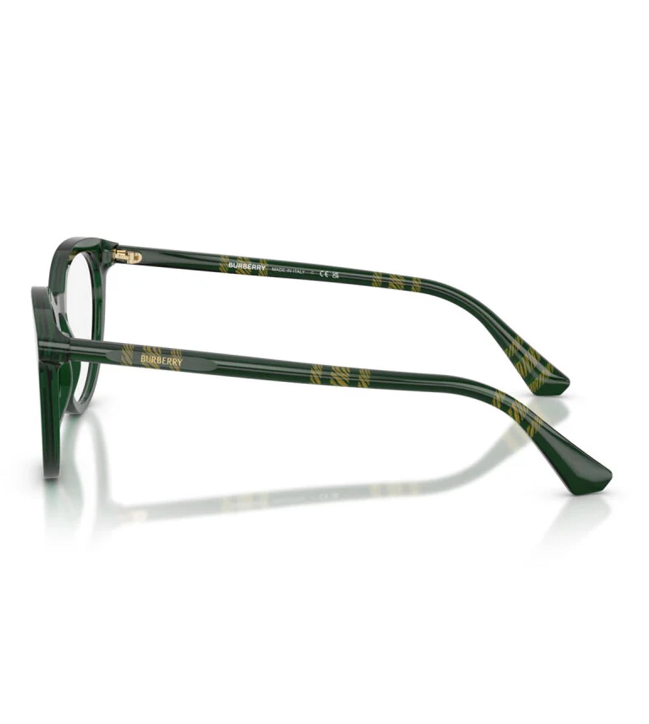 Burberry Women's Green Round Optical Frame