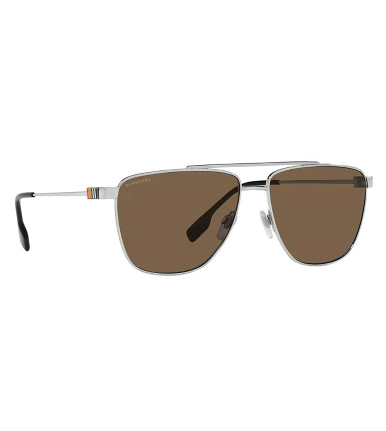 Burberry Men Brown Aviator Sunglasses