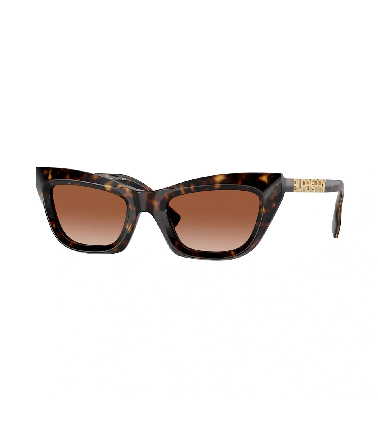 BURBERRY Women\'s Brown Cat-Eye Sunglasses Burberry BE4407 M (54 - 17) with Brown lenses and Brown  main image 3