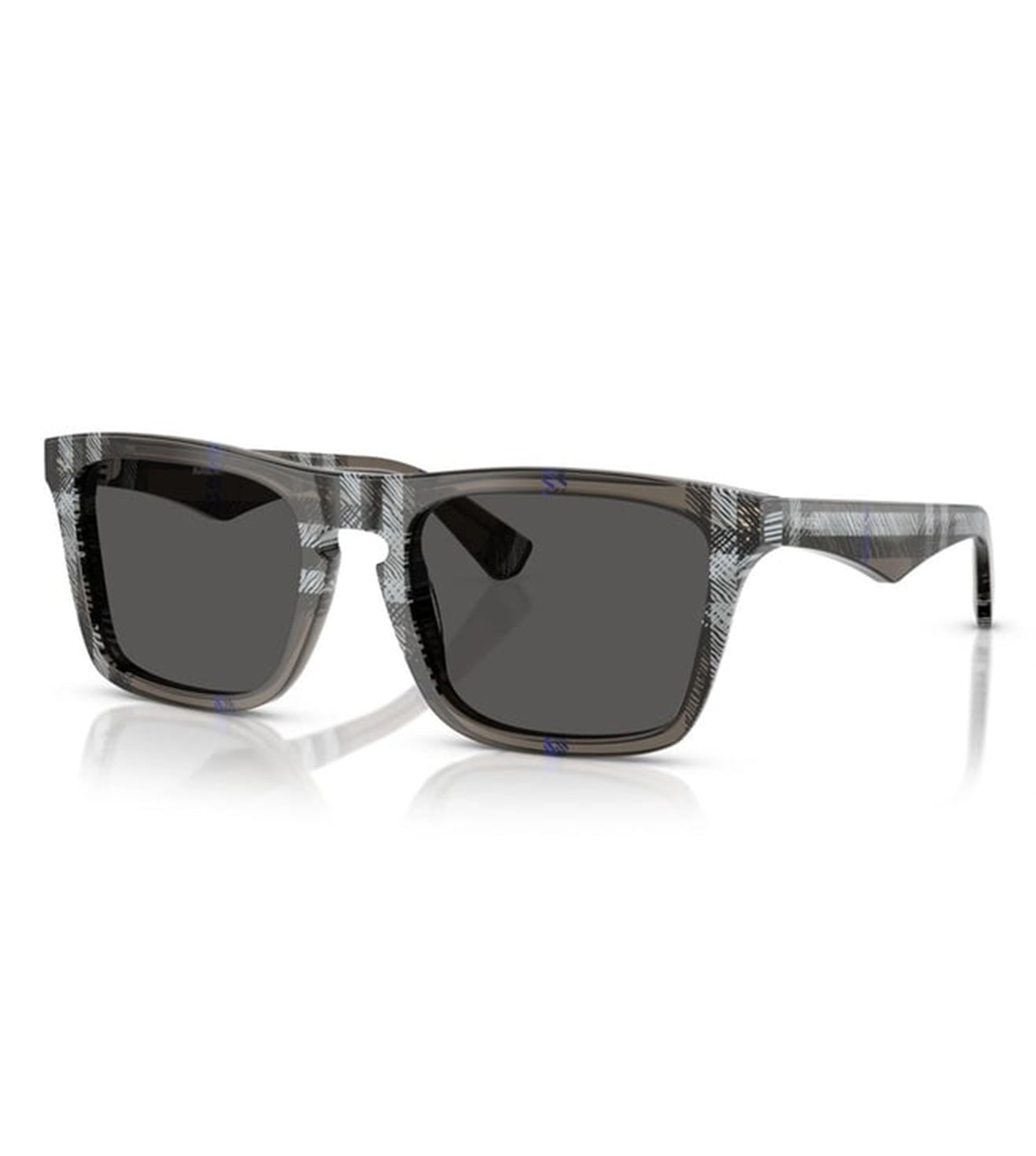 Burberry Men's Dark Grey Square Sunglasses