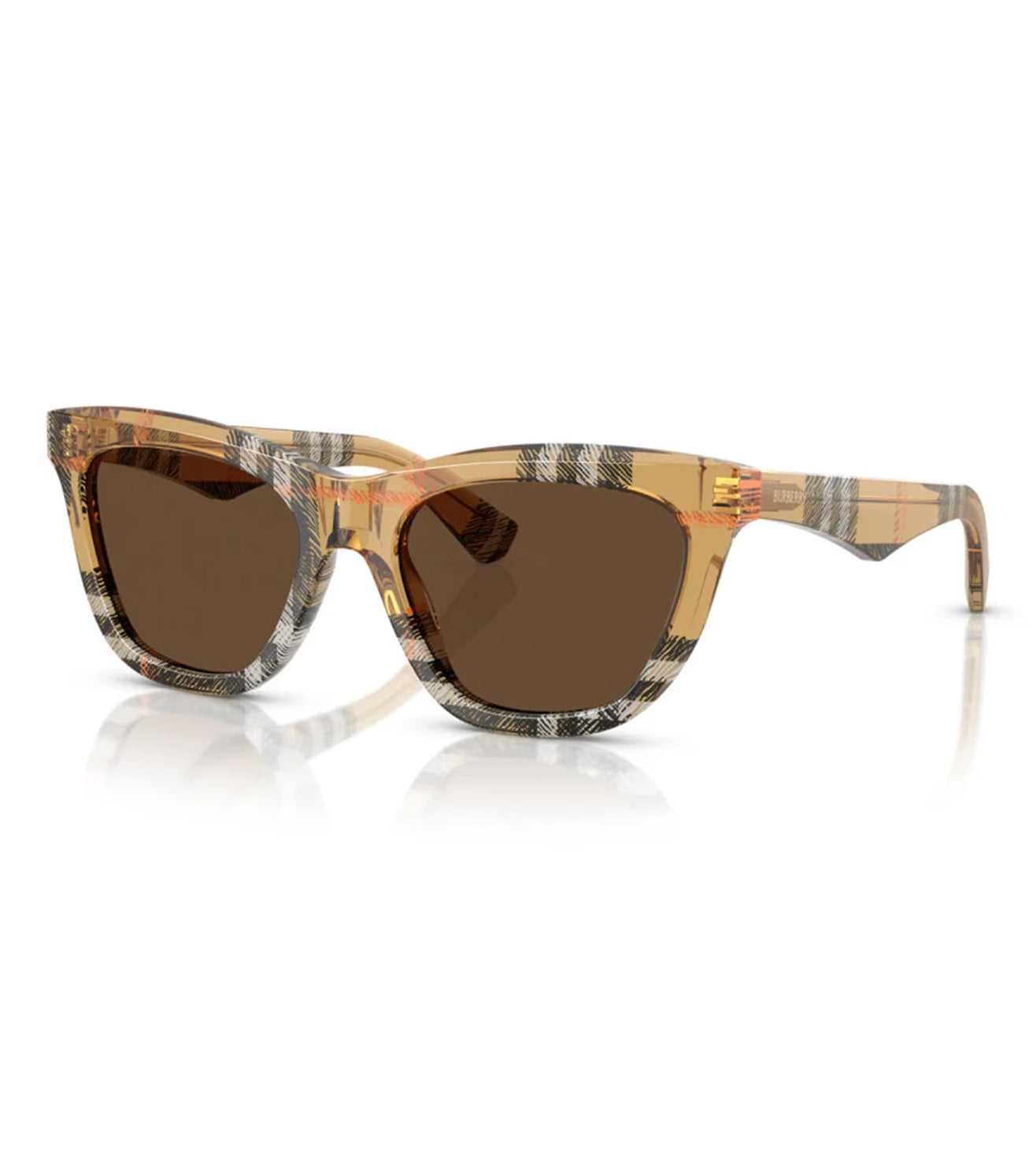 Burberry Women's Dark Brown Cat-Eye Sunglasses