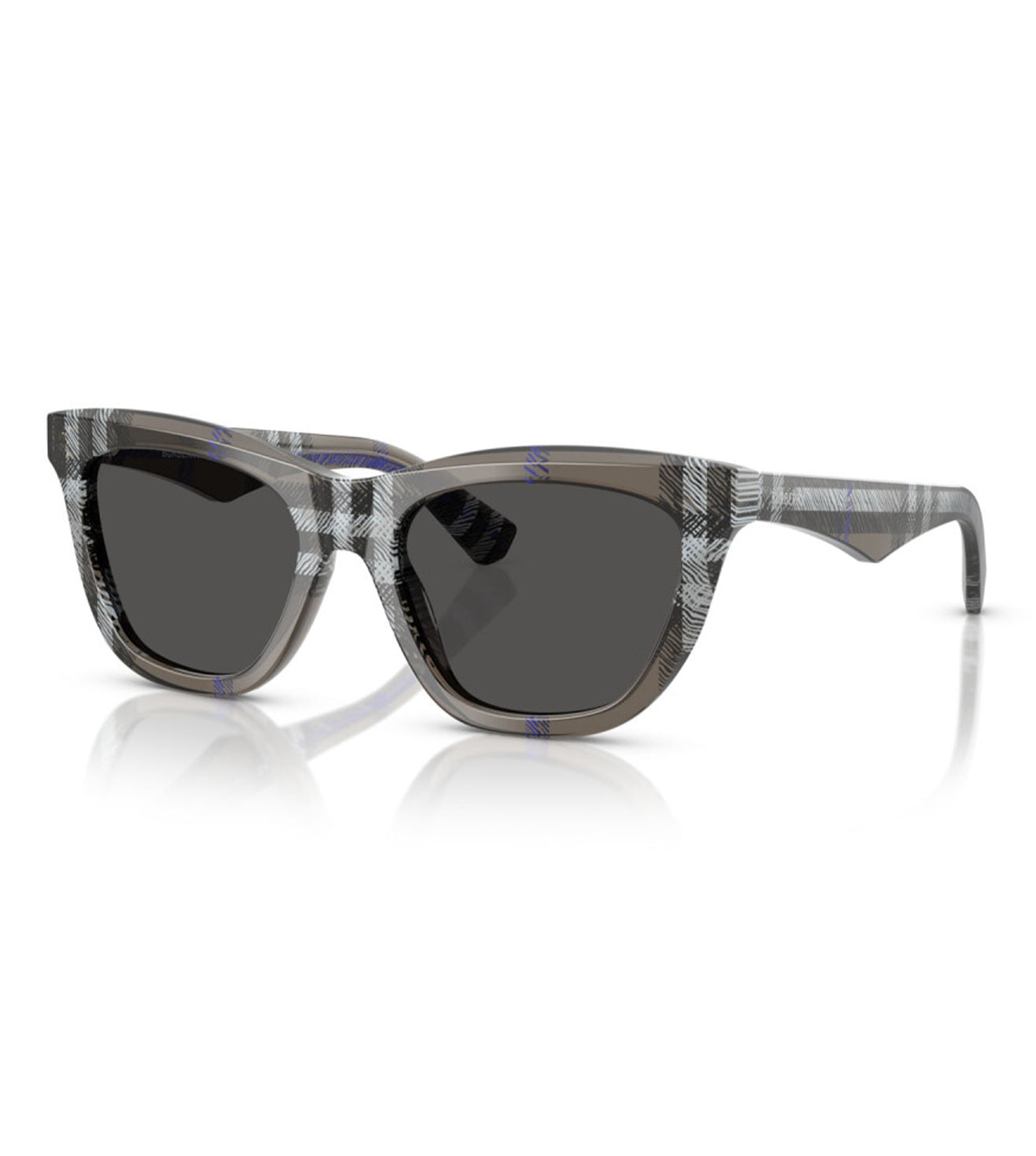 Burberry Women's Dark Grey Cat-Eye Sunglasses