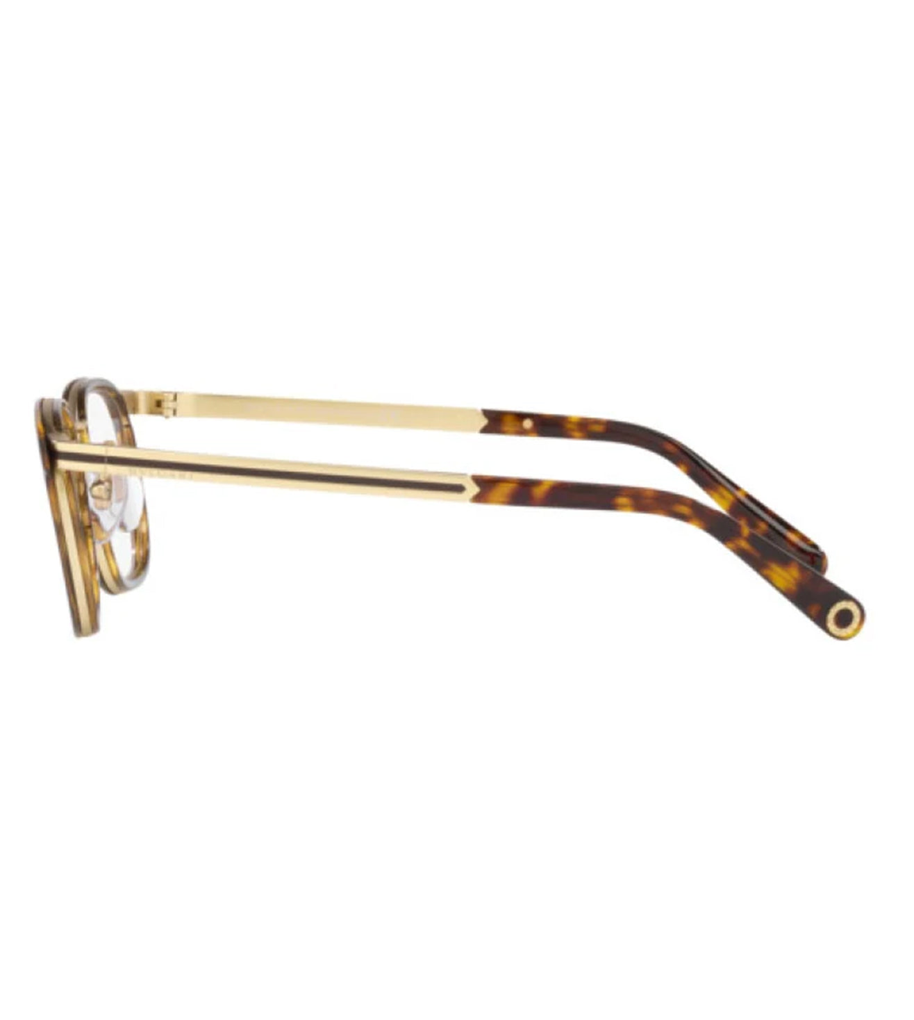 Bvlgari Men Havana Rectangular Optical Frame