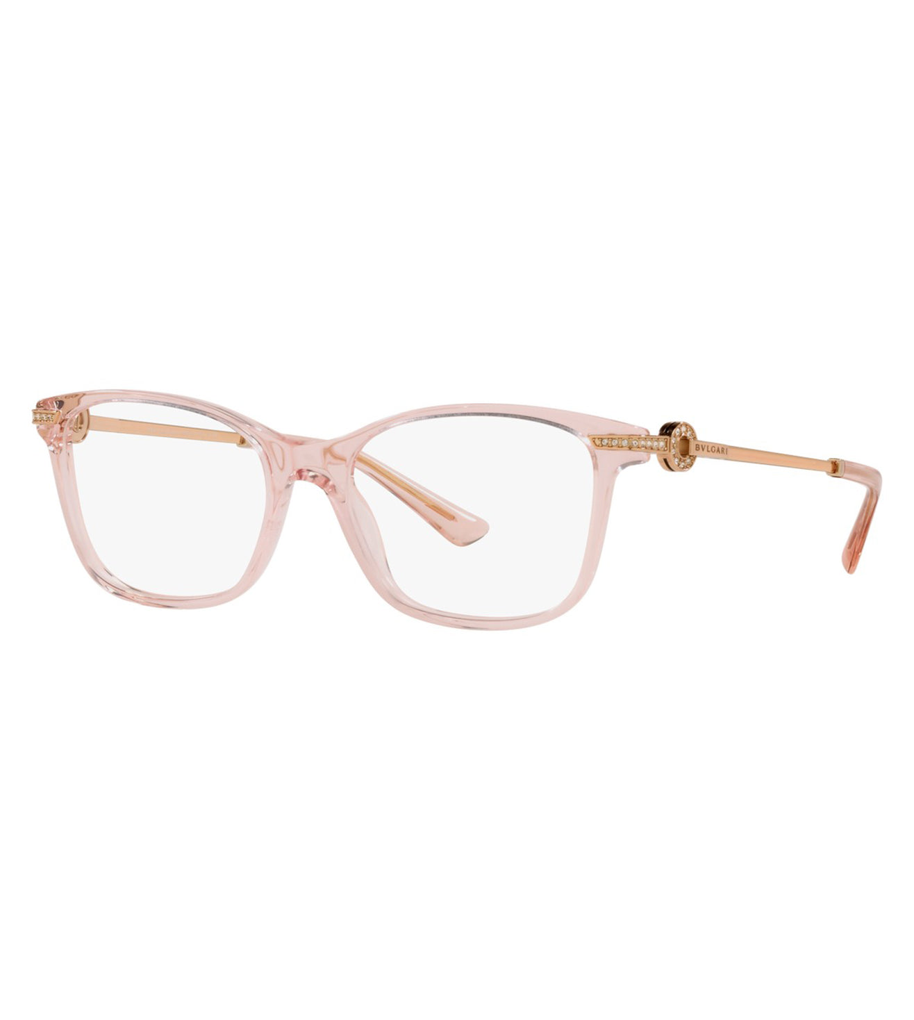 Bvlgari Women Pink Rectangular Optical Frame