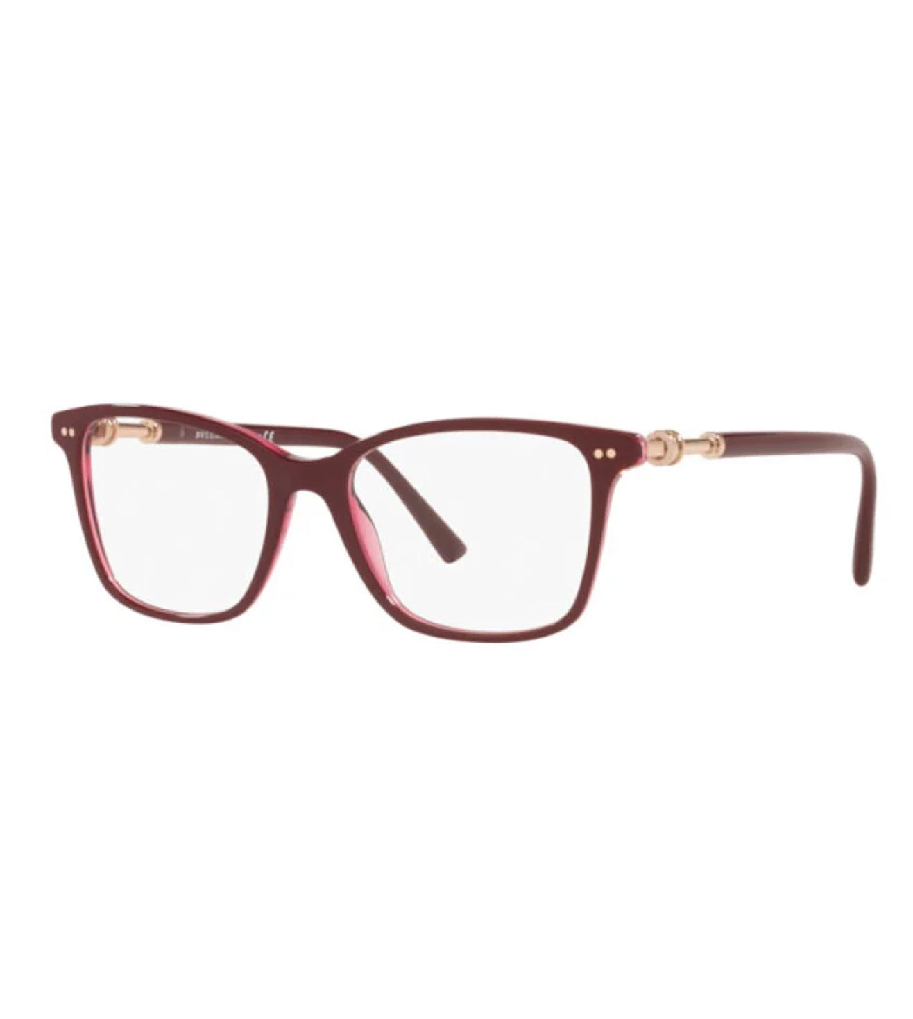 Bvlgari Women Bordeaux Square Optical Frame