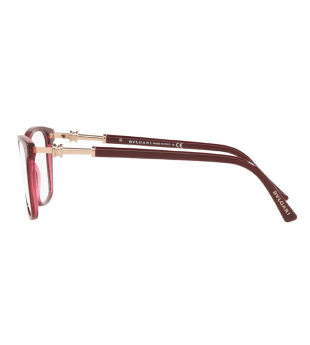 Bvlgari Women Bordeaux Square Optical Frame