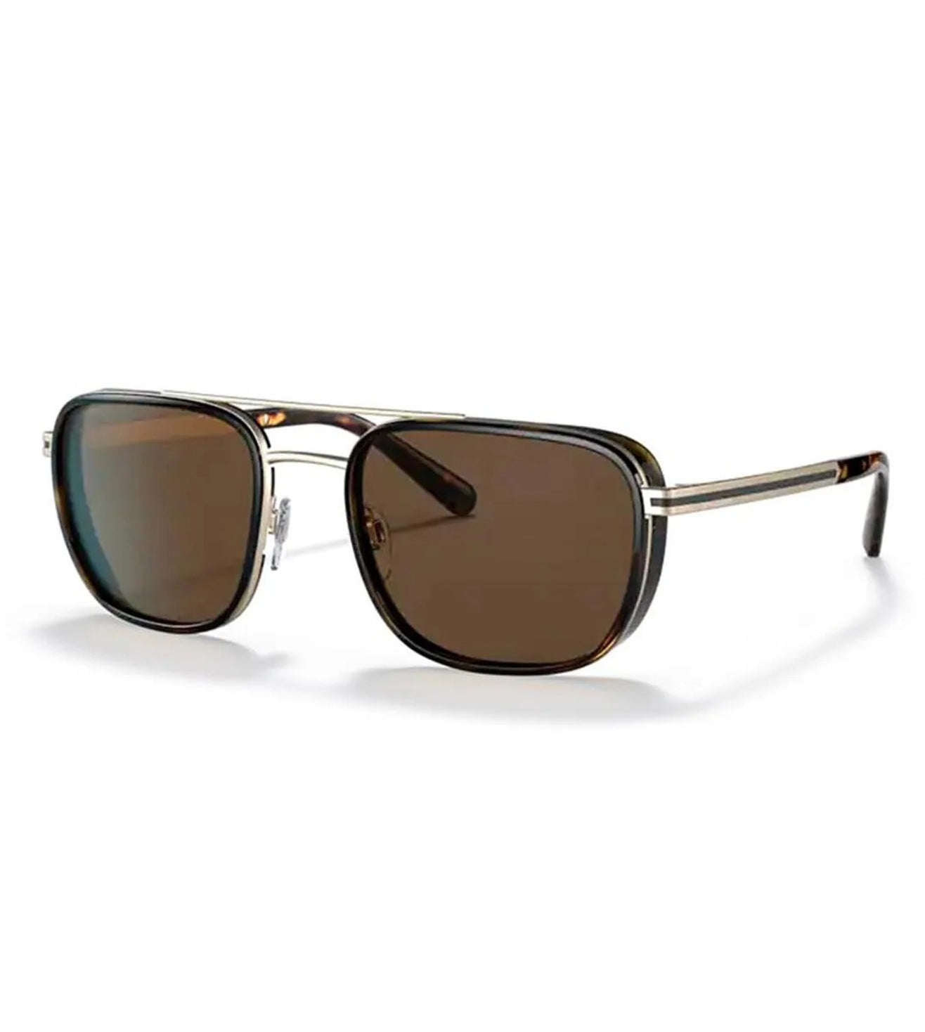 Bvlgari Men Brown Aviator Sunglasses